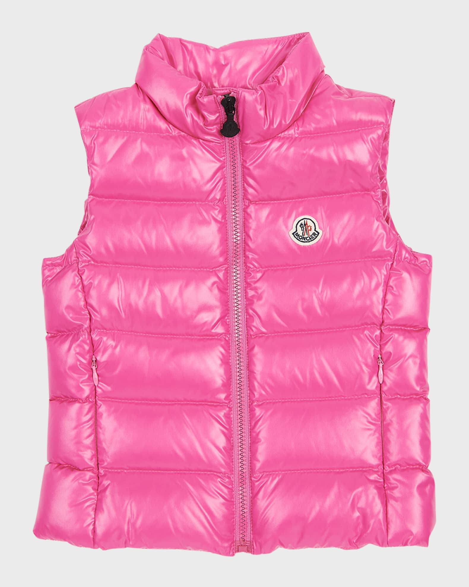 Moncler Girl's Ghany Puffer Vest, Size 4-6 | Neiman Marcus