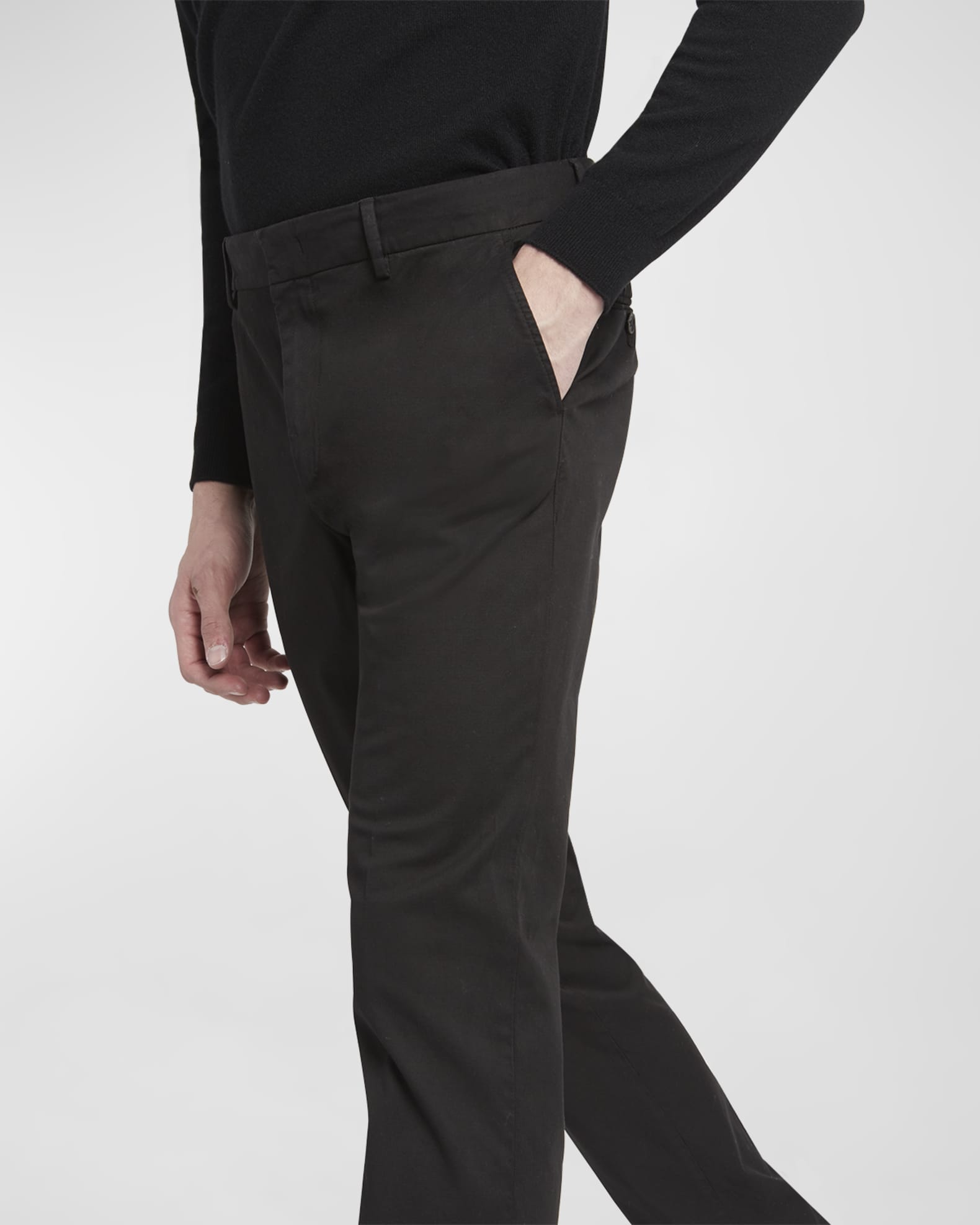 ZEGNA Men's Flat Front Trousers Neiman Marcus