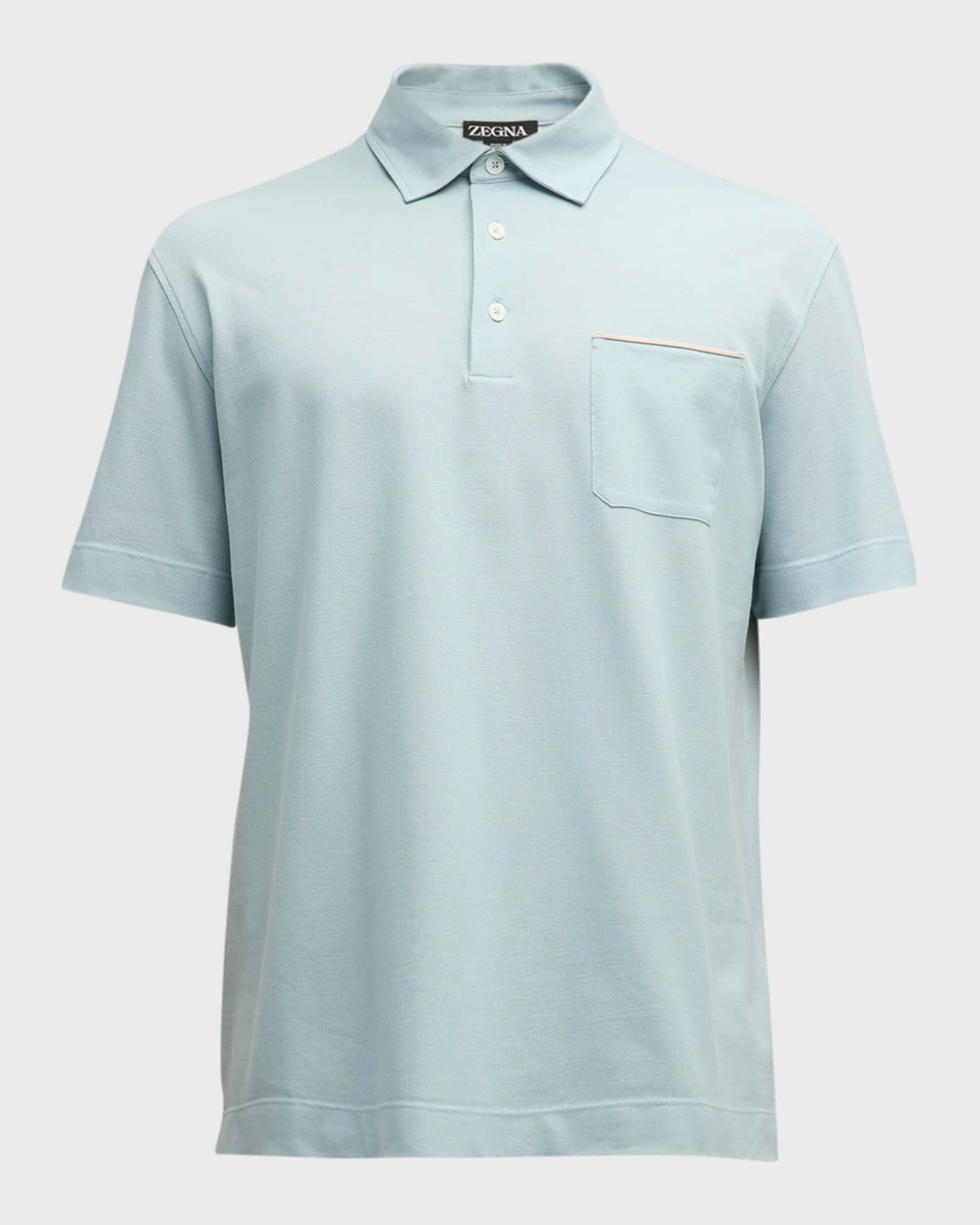 ZEGNA Men's Pocket Polo Shirt | Neiman Marcus