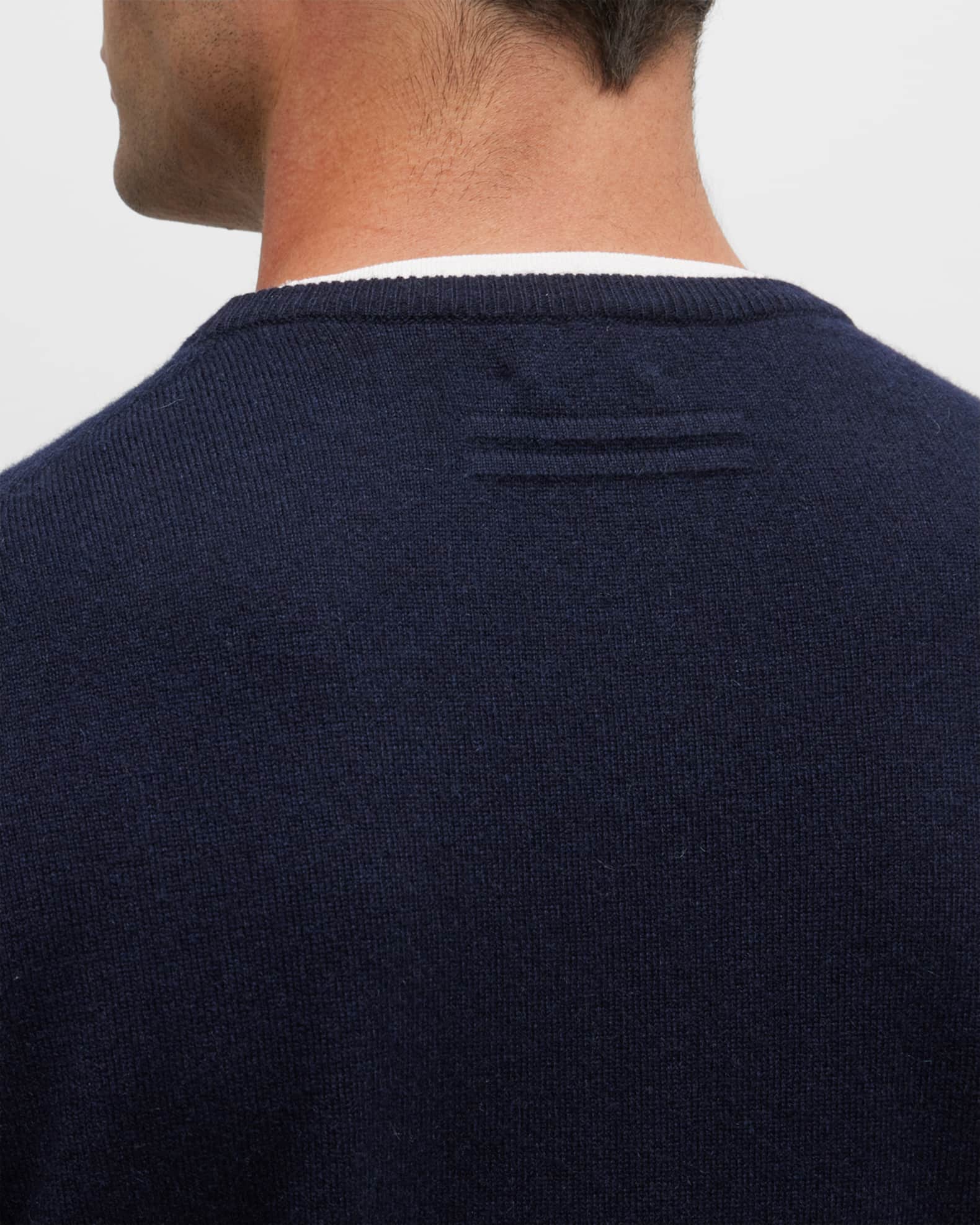 ZEGNA Men's Cashmere-Silk Crewneck Sweater | Neiman Marcus