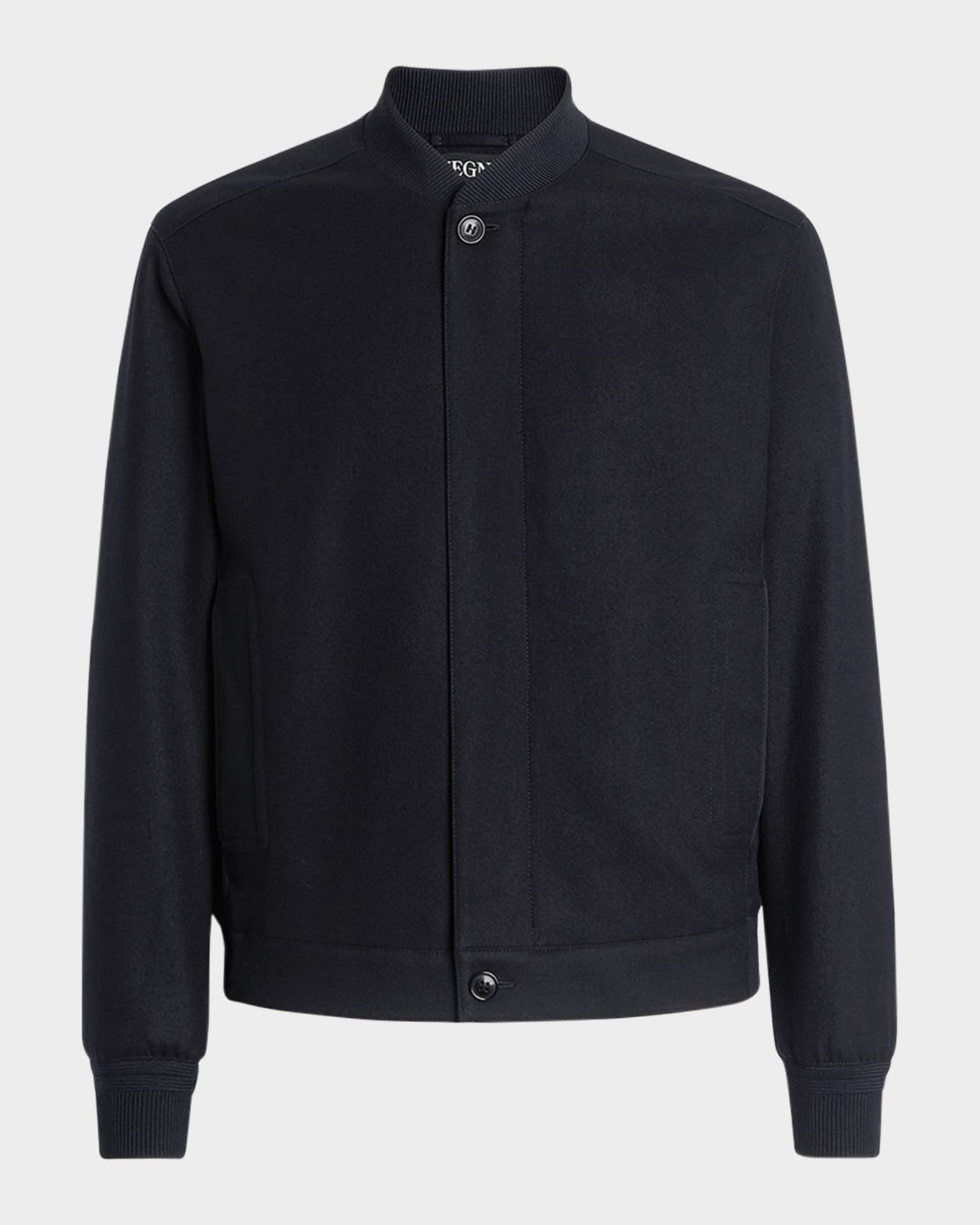 ZEGNA Men's Oasi Cashmere-Wool Blouson | Neiman Marcus
