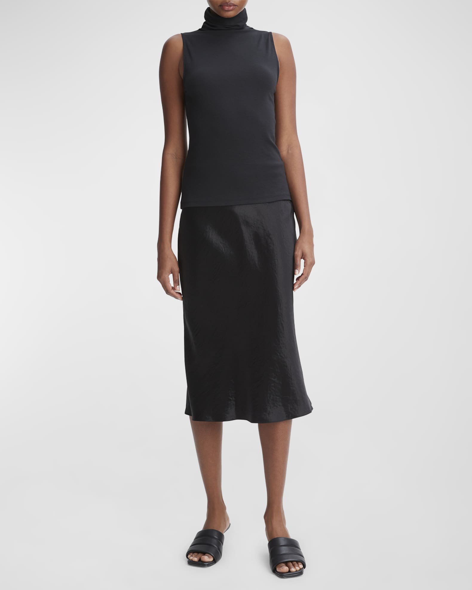 Vince Sleeveless Turtleneck Tank Top Neiman Marcus