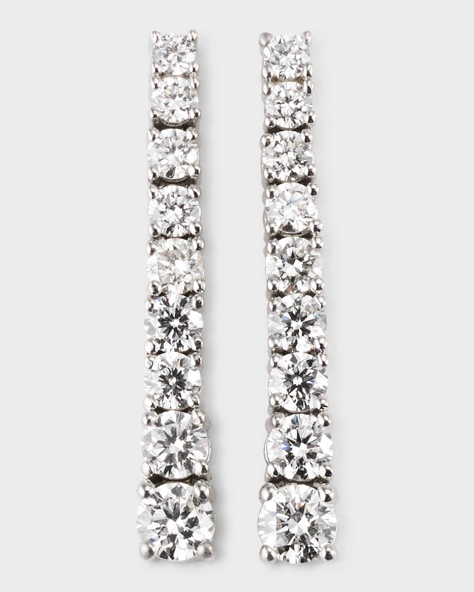 STONE AND STRAND Lab Grown Gradient Diamond Tennis Earrings Neiman Marcus