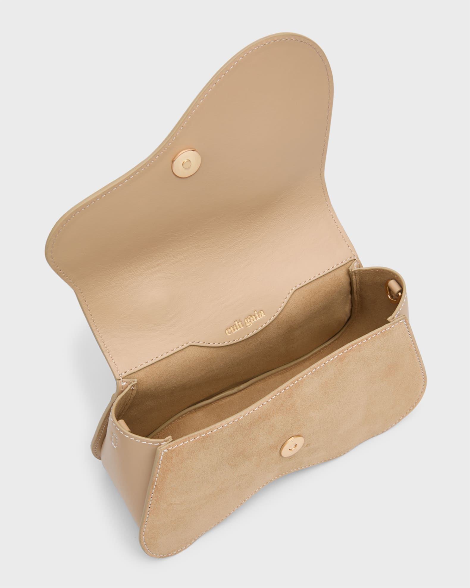 Cult Gaia Kazia Beaded Suede Top-Handle Bag | Neiman Marcus