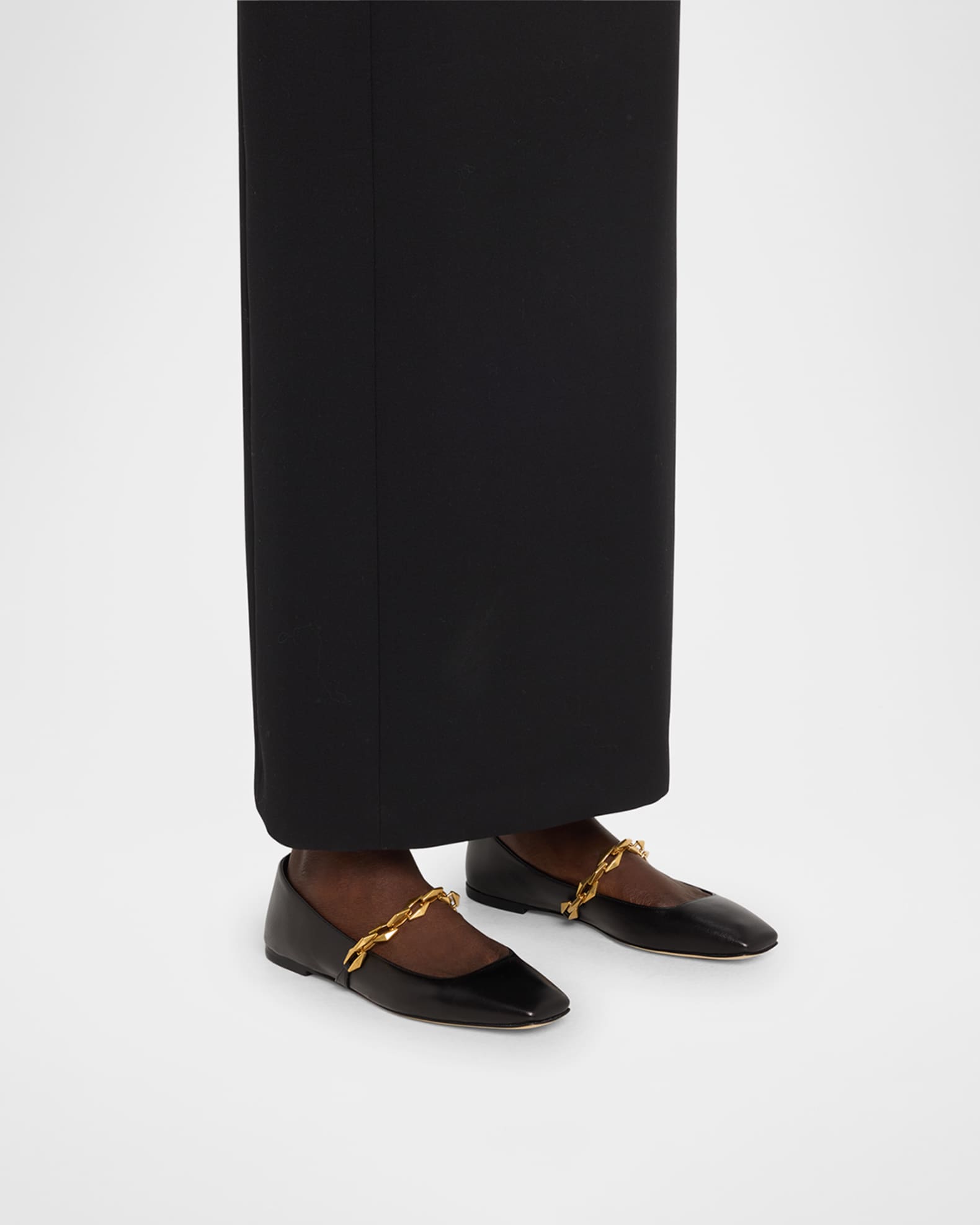 Diamond Tilda Chain Ballerina Flats - Thumbnail 2