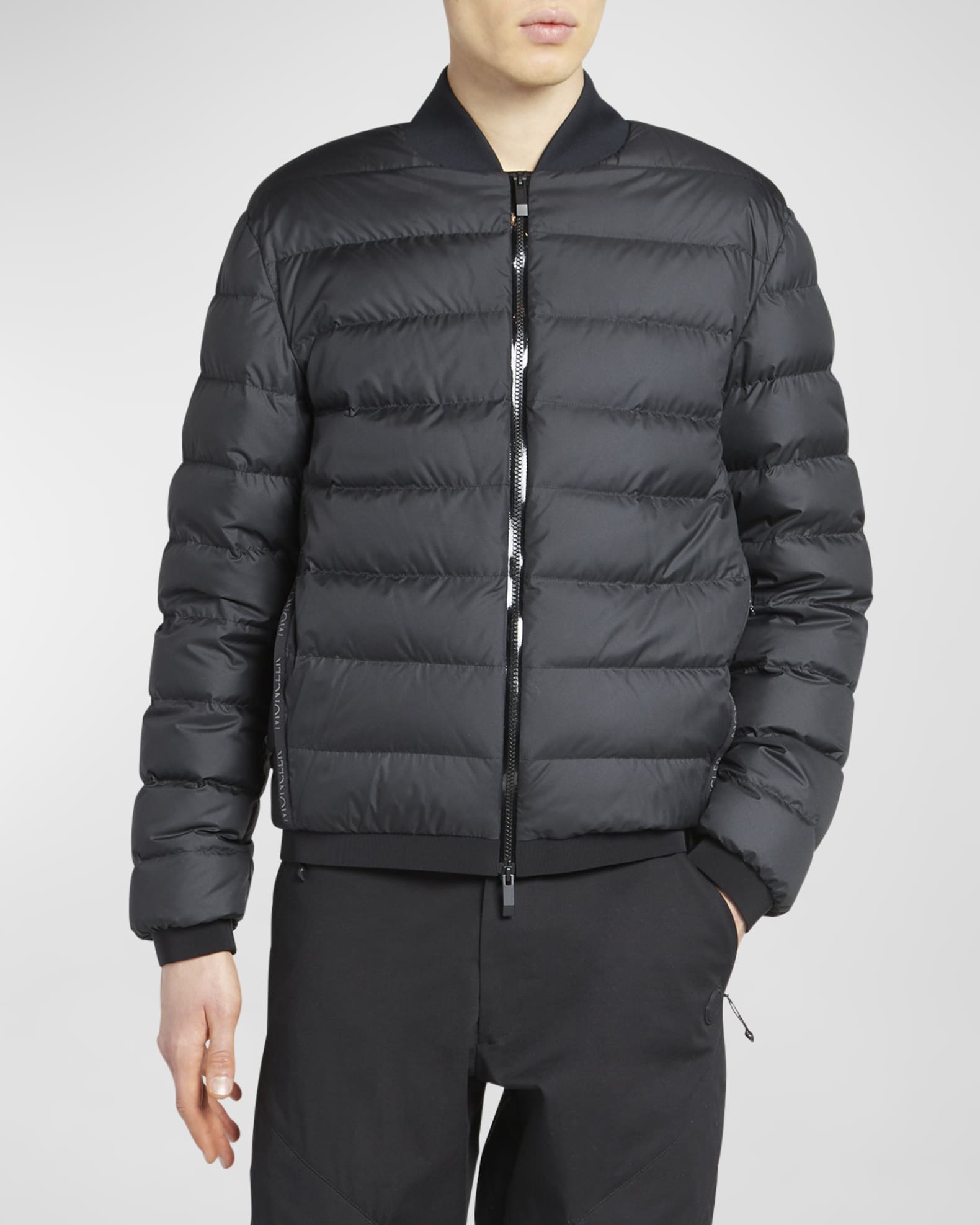 Moncler Men's Oise Down Bomber Jacket | Neiman Marcus