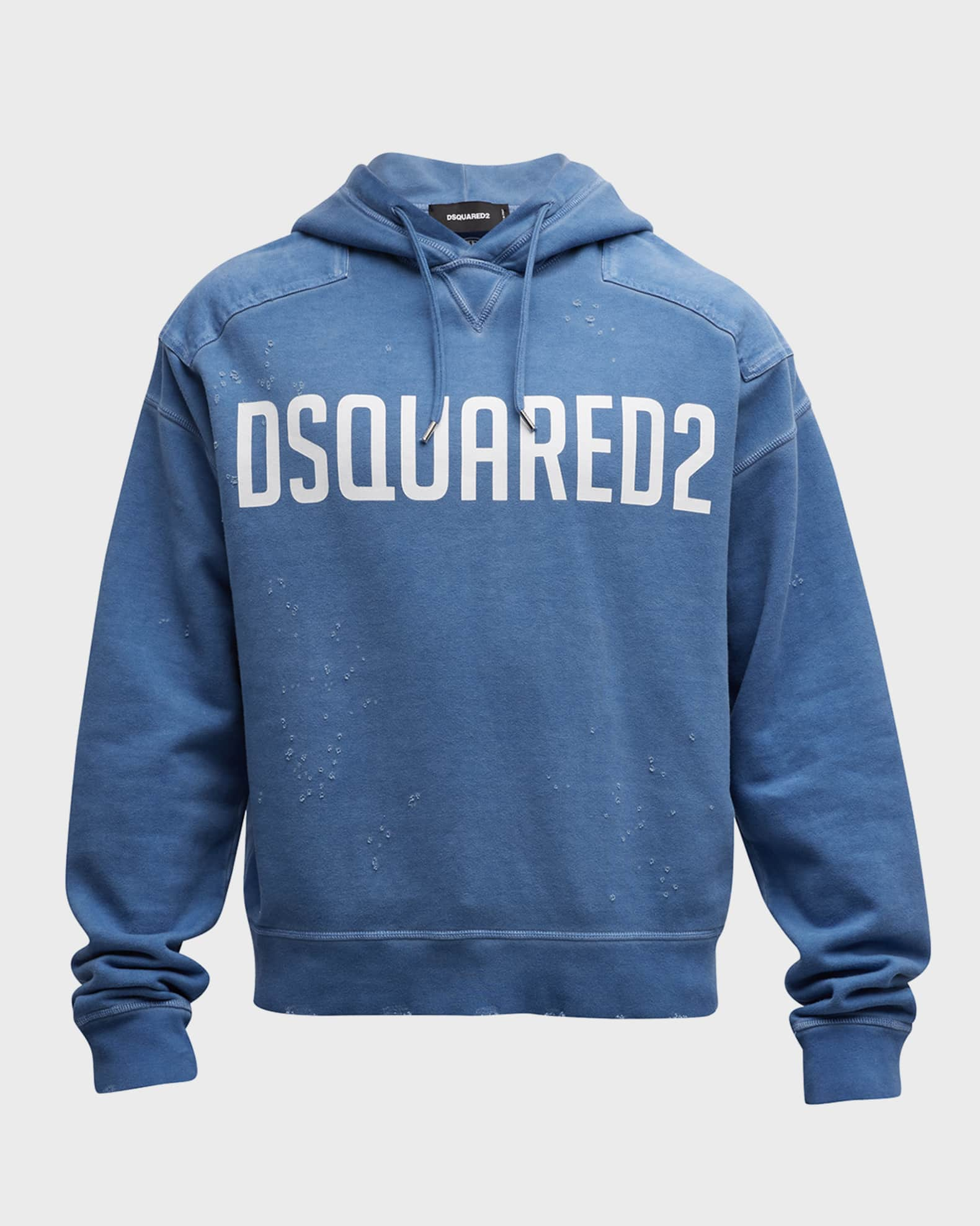 Dsquared2 logo-print cotton hoodie - Black