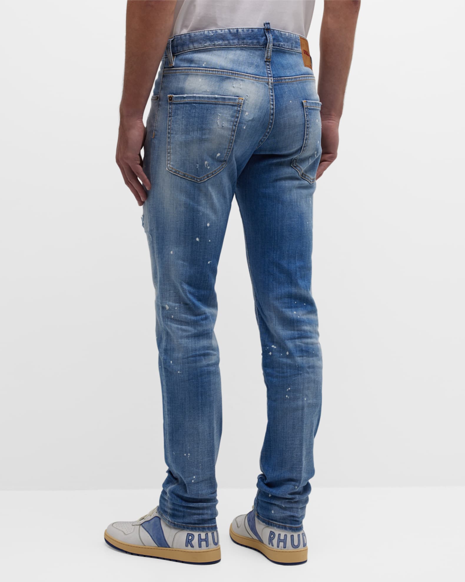 Dsquared2 Men's Cool Guy Distressed Slim Jeans | Neiman Marcus