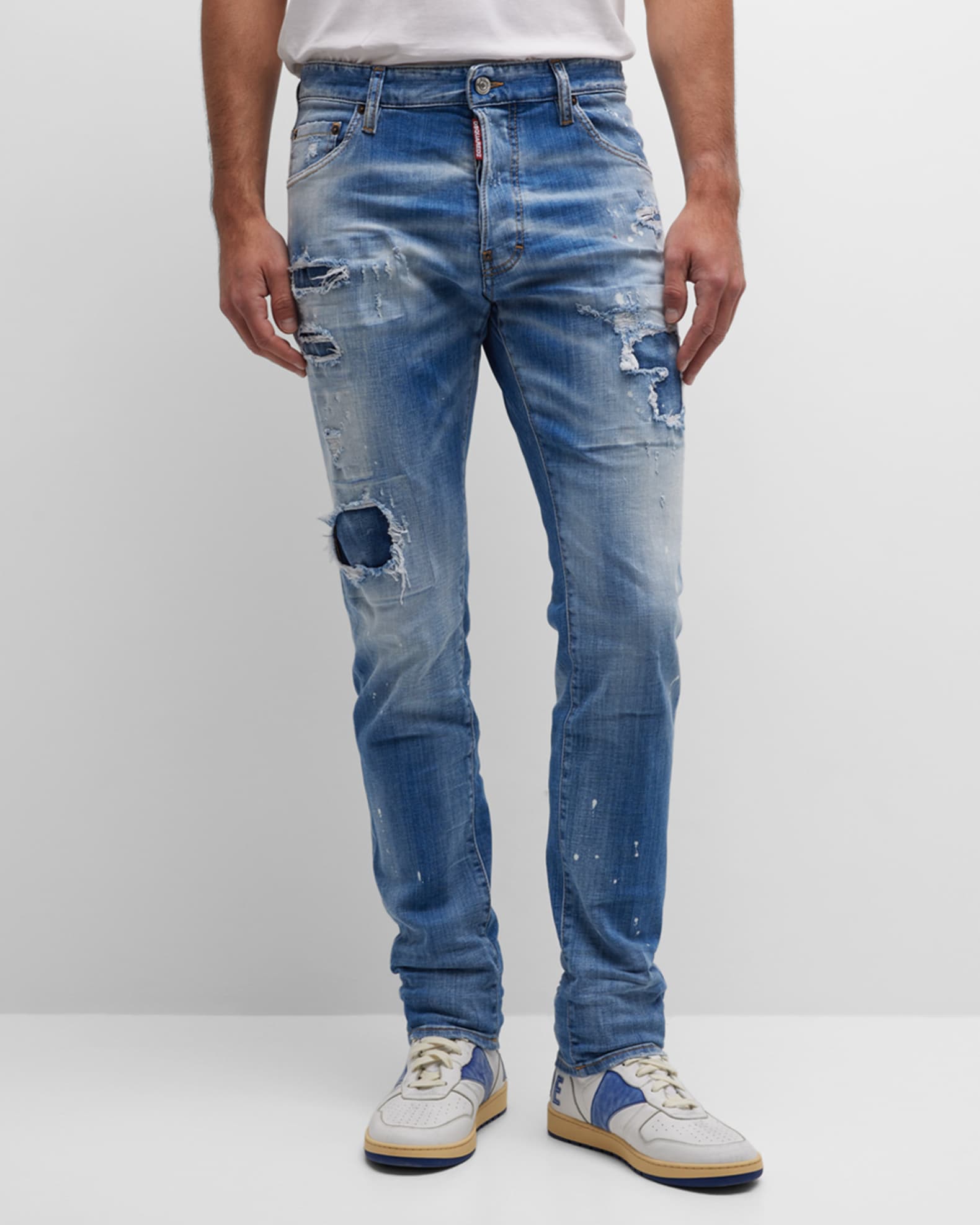 Men's Cool Guy Distressed Slim Jeans