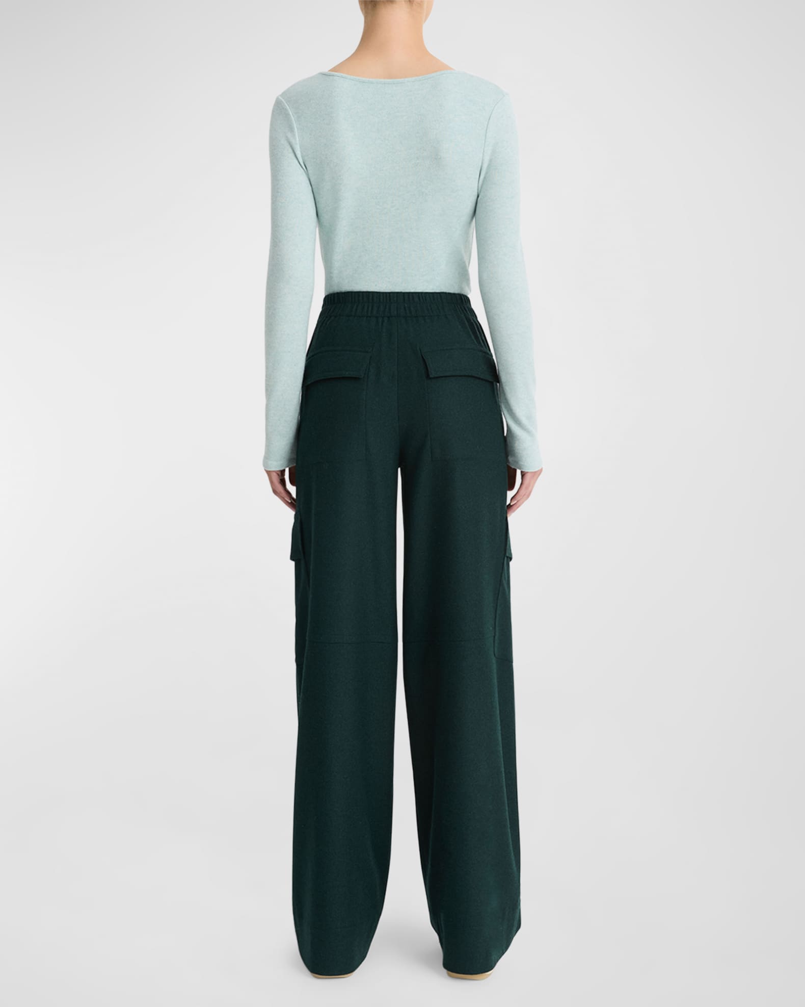 Vince Flannel Wide-Leg Ravers Pant | Neiman Marcus
