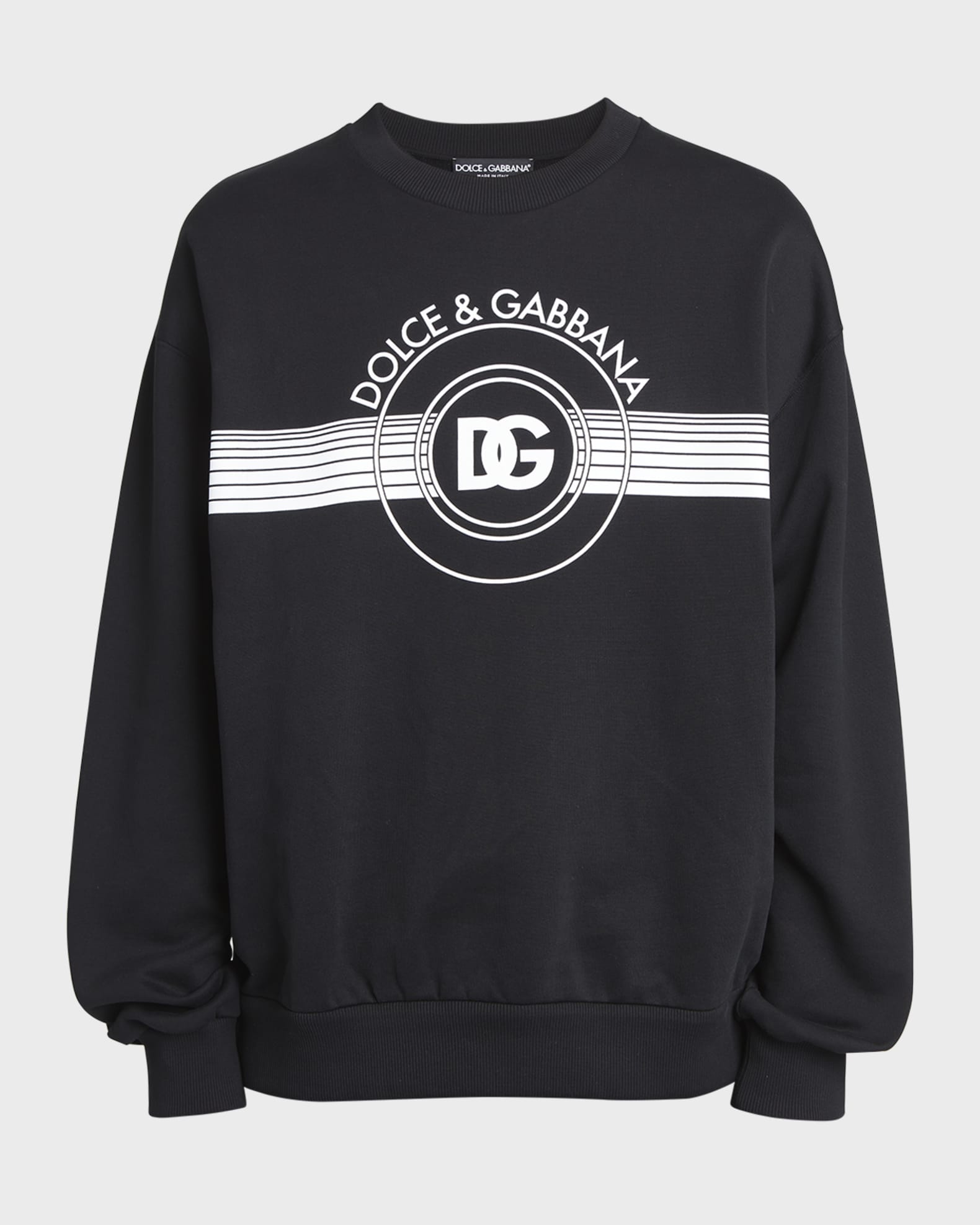 Dolce&Gabbana Men's DG Circle Logo Sweatshirt | Neiman Marcus