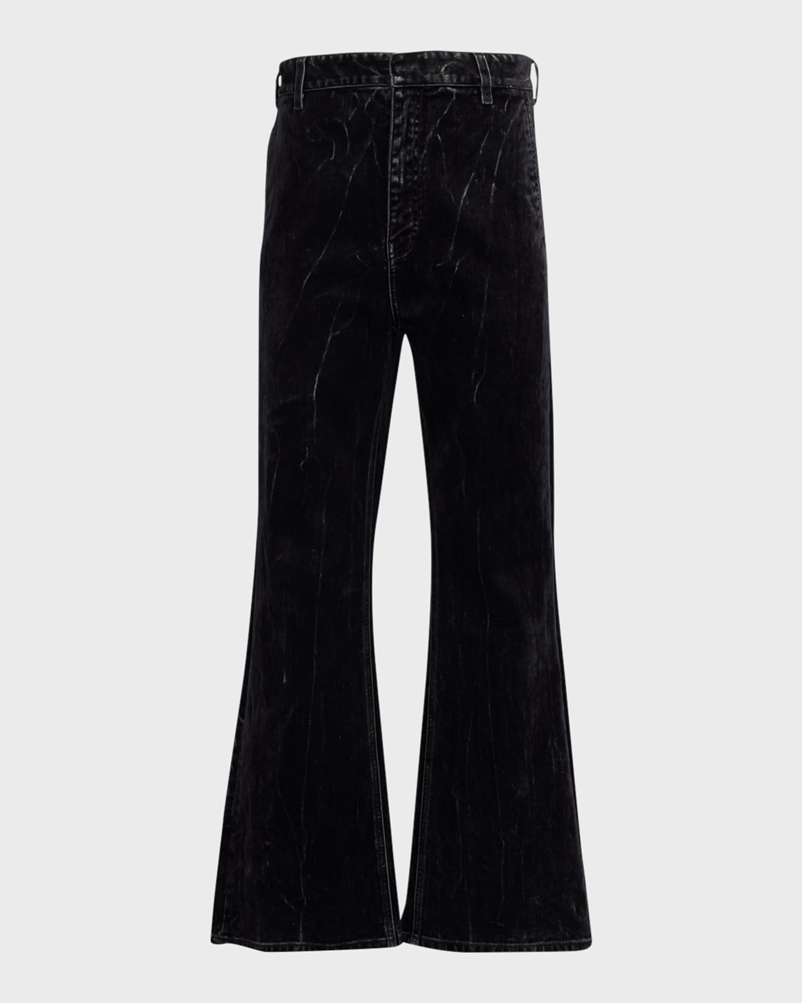 Loewe Men's Flocked StraightLeg Jeans Neiman Marcus