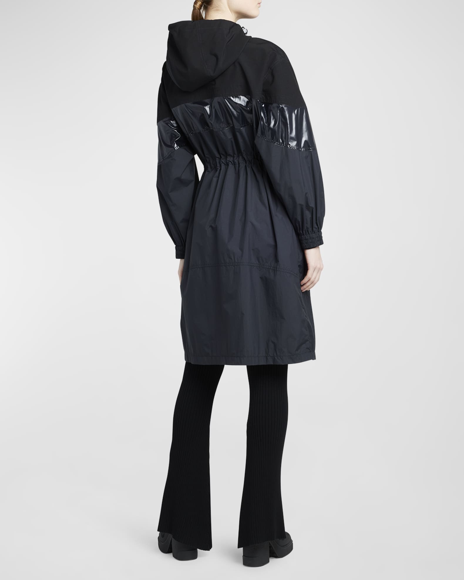 Moncler Elorn Paneled Parka Coat | Neiman Marcus