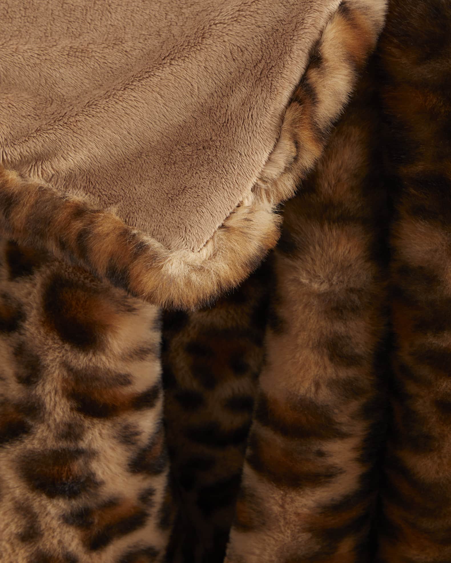 Fabulous Furs Posh Faux Fur Throw Blanket 60 x 72 Neiman Marcus