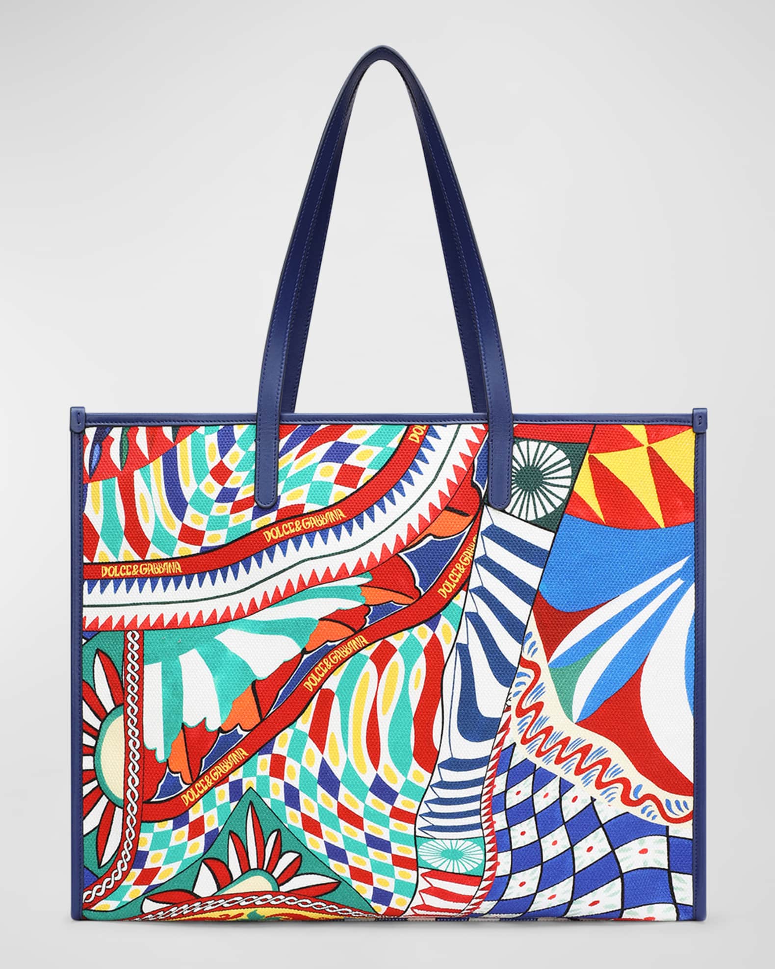 Bergdorf Goodman Neutrals, Pattern Print Patterned Canvas Clutch Bag