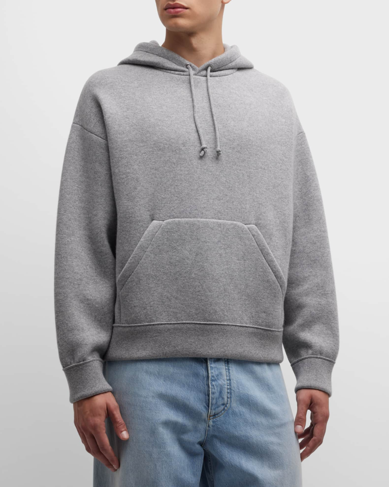 Men's Compact Cashmere Knit Hoodie