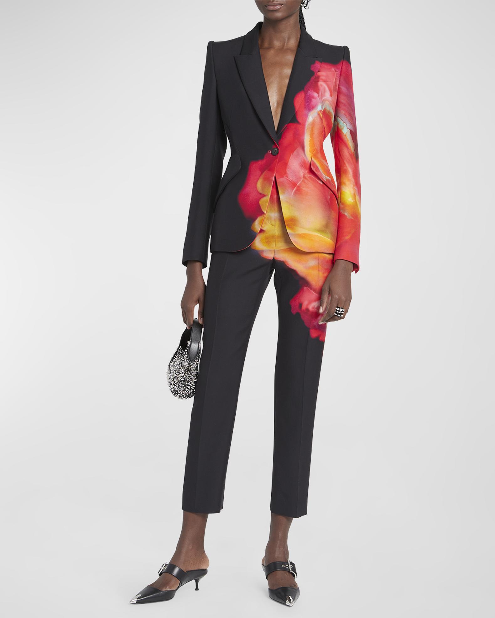 Abstract Floral Suit | Neiman Marcus