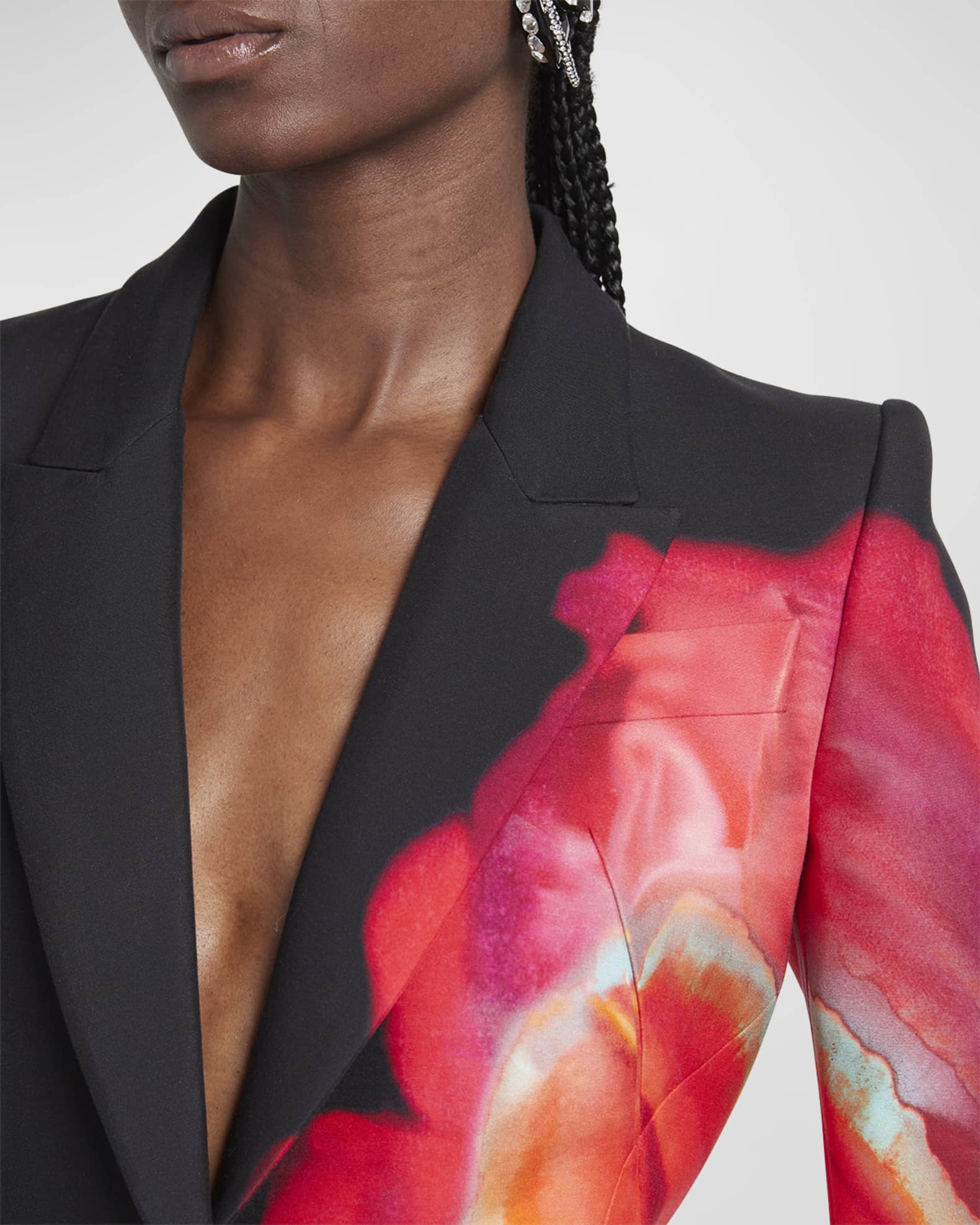 Abstract Floral Suit | Neiman Marcus