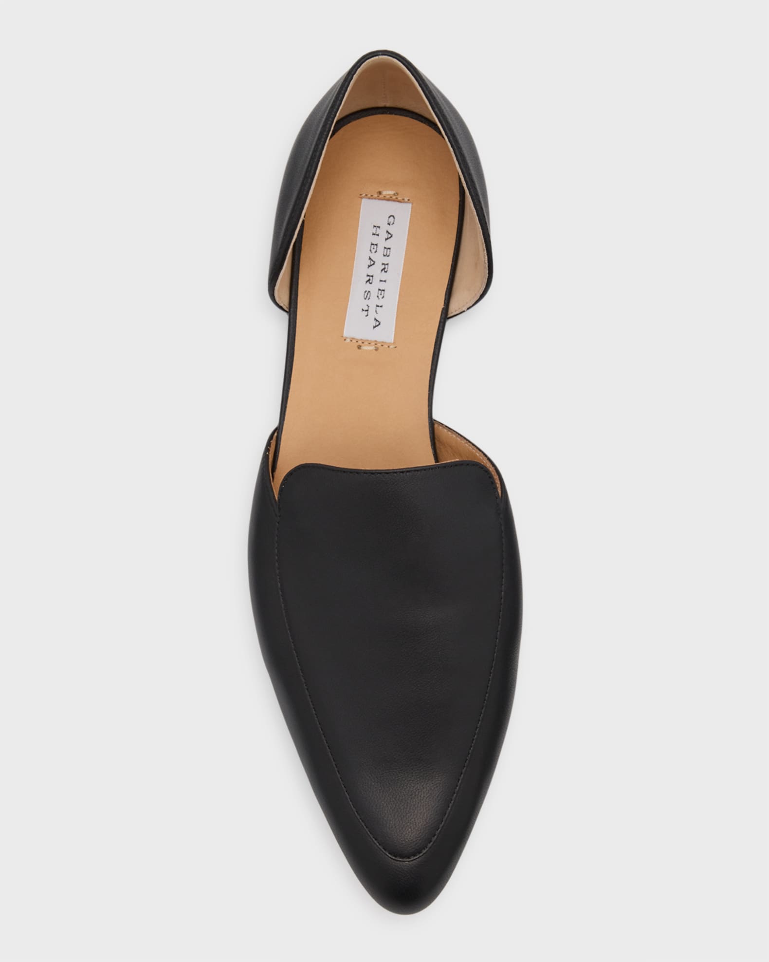 Gabriela Hearst Jax D'Orsay Leather Loafers | Neiman Marcus