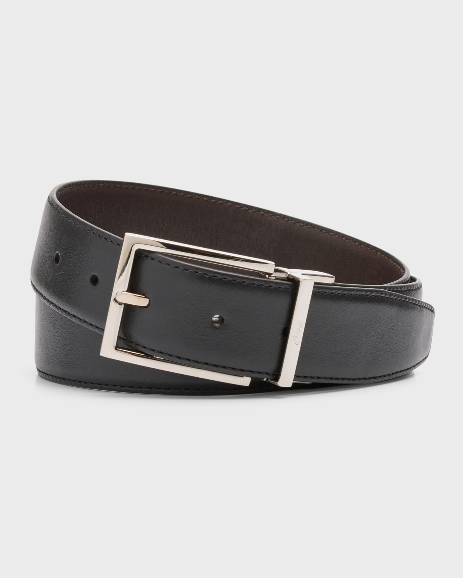 ブリオーニベルト Brioni Men's Twist Buckle Reversible Belt | Neiman Marcus