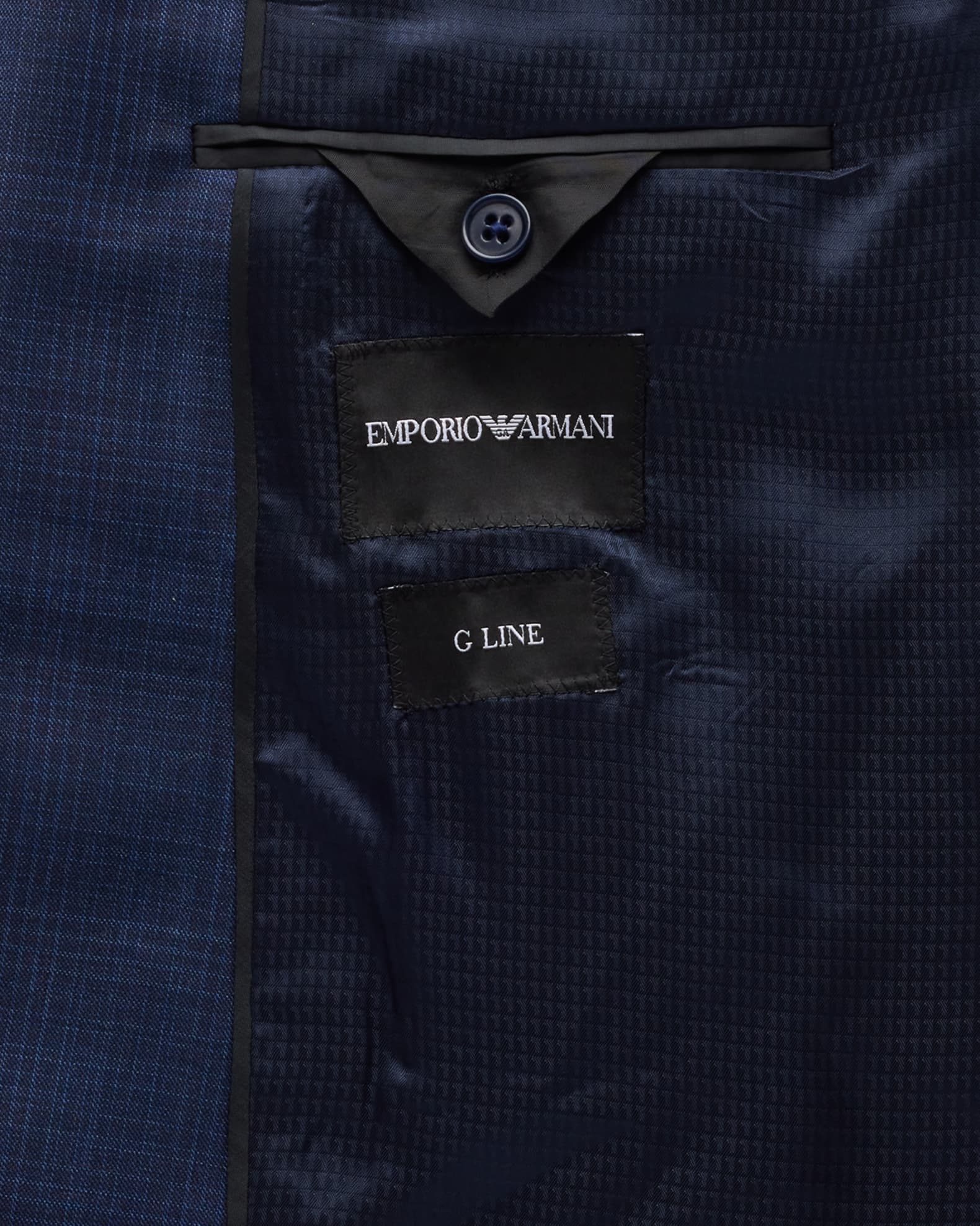 Emporio Armani Men's Screen Plaid Wool Suit | Neiman Marcus