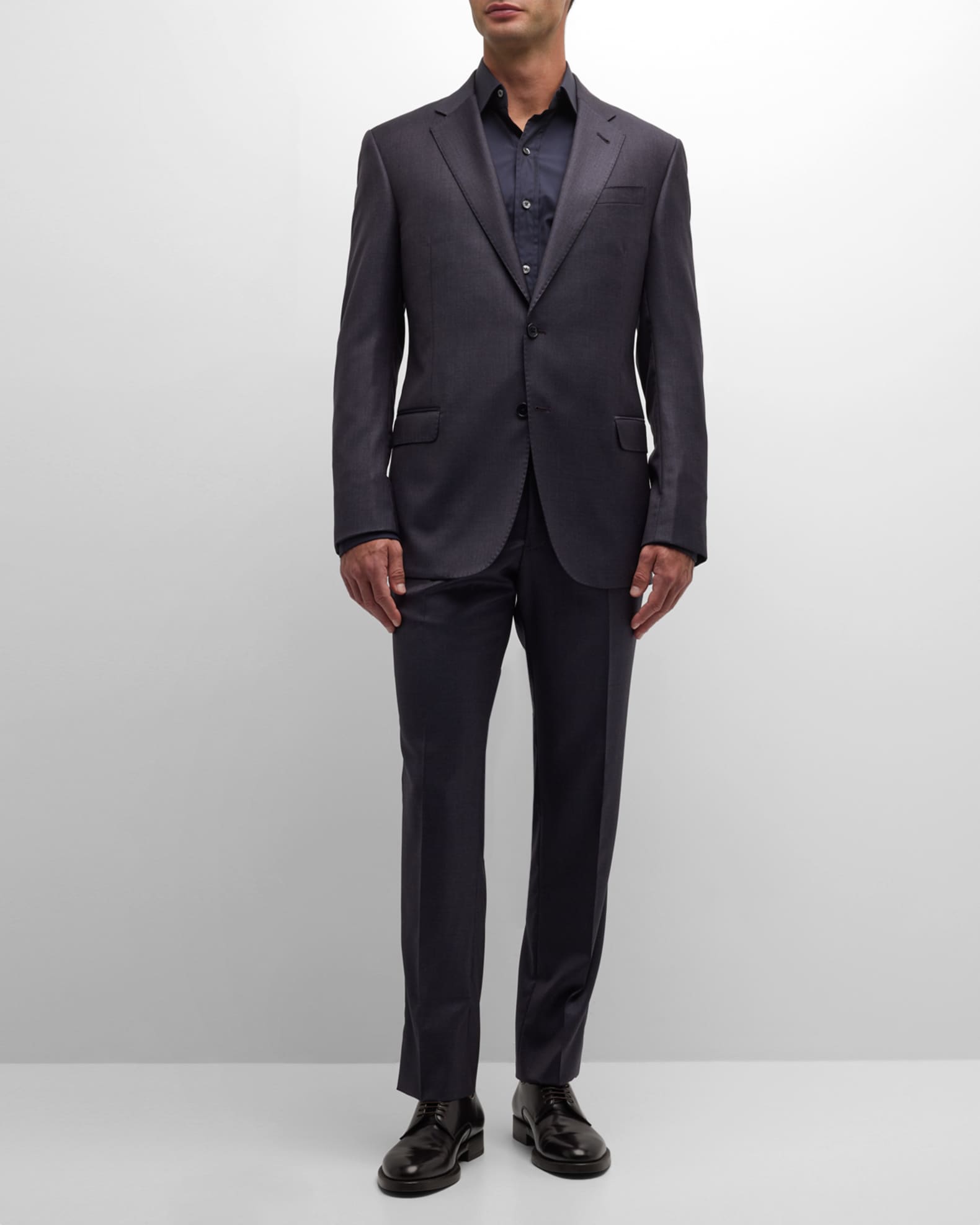 Emporio Armani Men's Tonal Micro Deco Suit