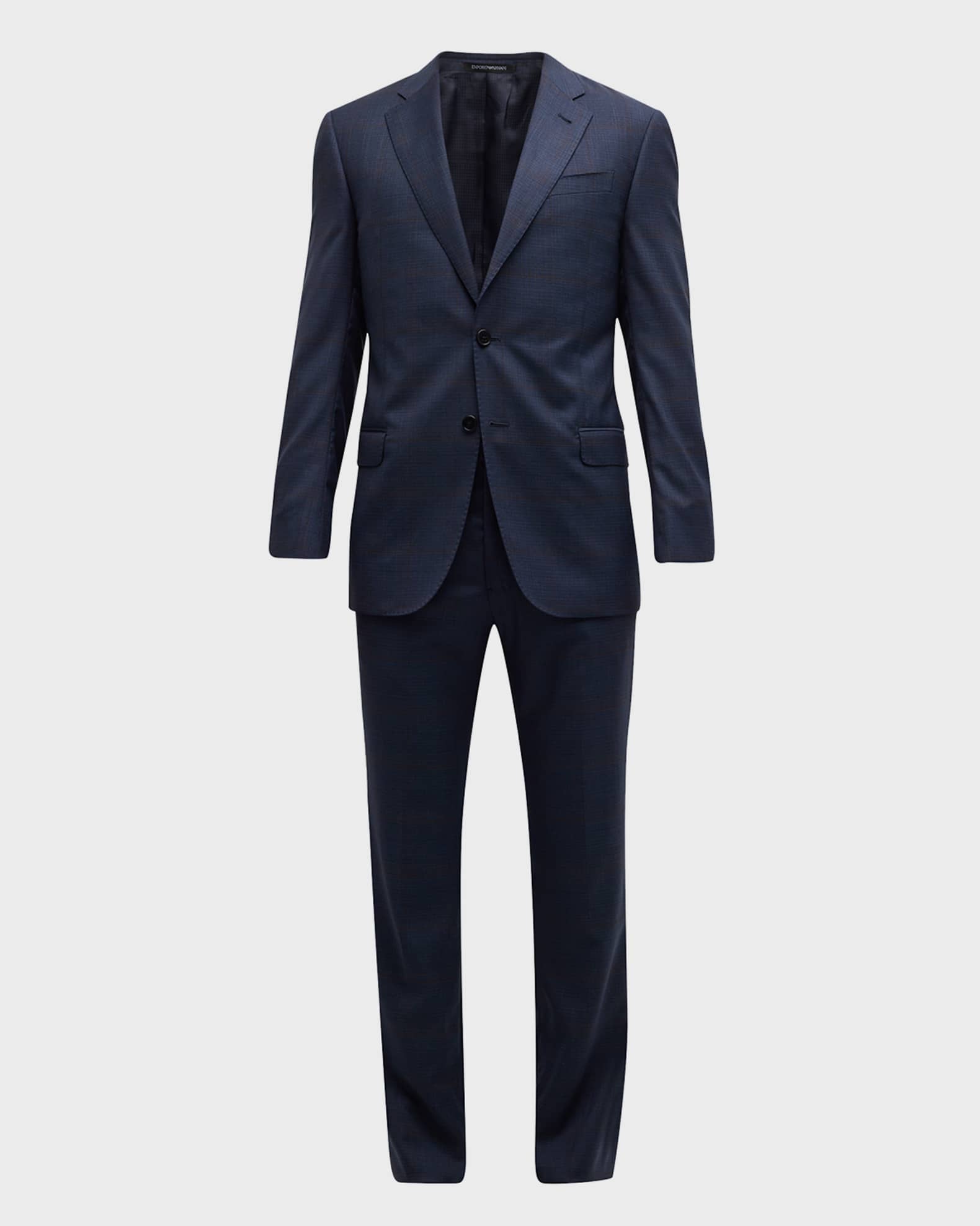 Emporio Armani Men's Windowpane Wool Suit