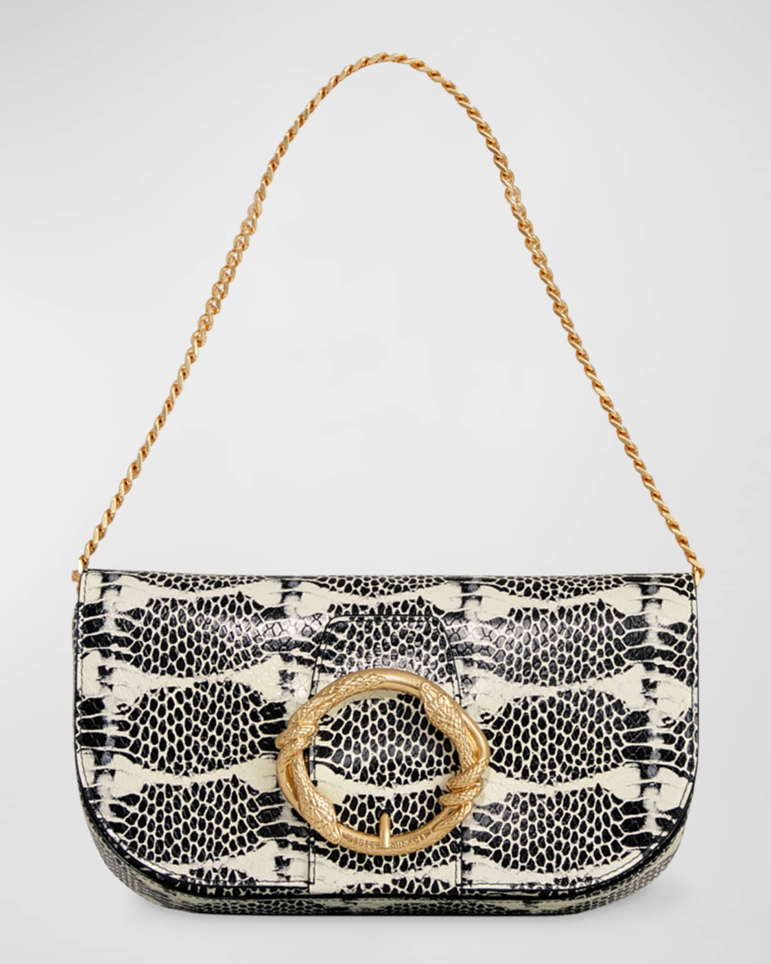 Rebecca Minkoff SnakeEmbossed Chain Crossbody Bag Neiman Marcus