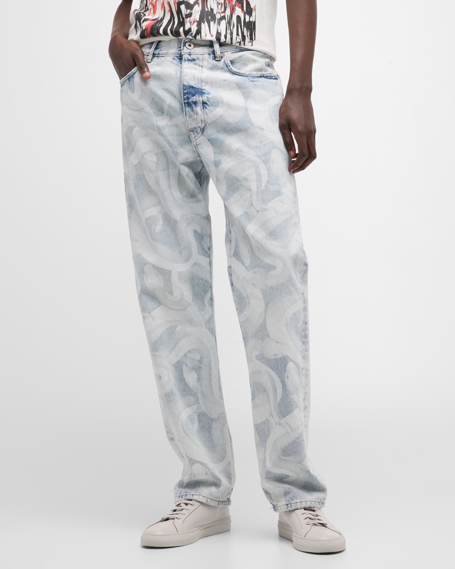 Jeans snake outlet print