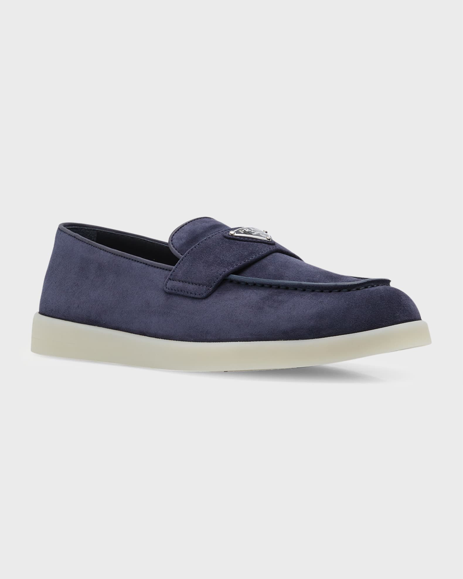 Prada Saint Tropez Suede Loafers | Neiman Marcus