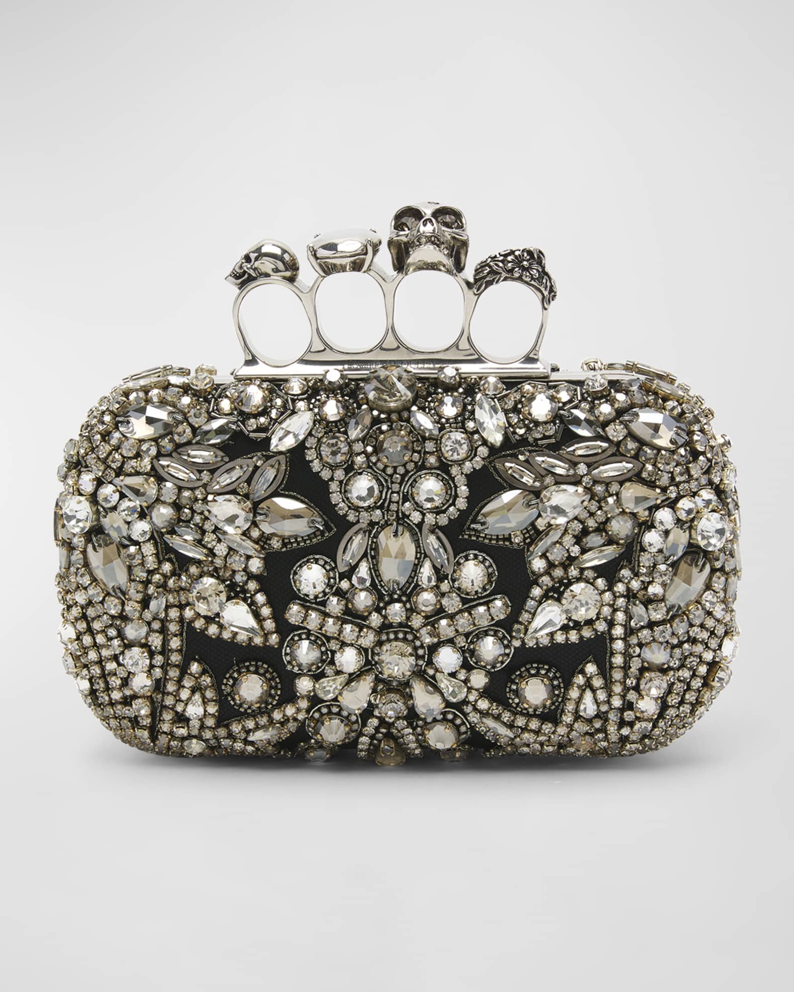 Alexander McQueen Skull Exploded Jewel Clutch Bag Neiman Marcus
