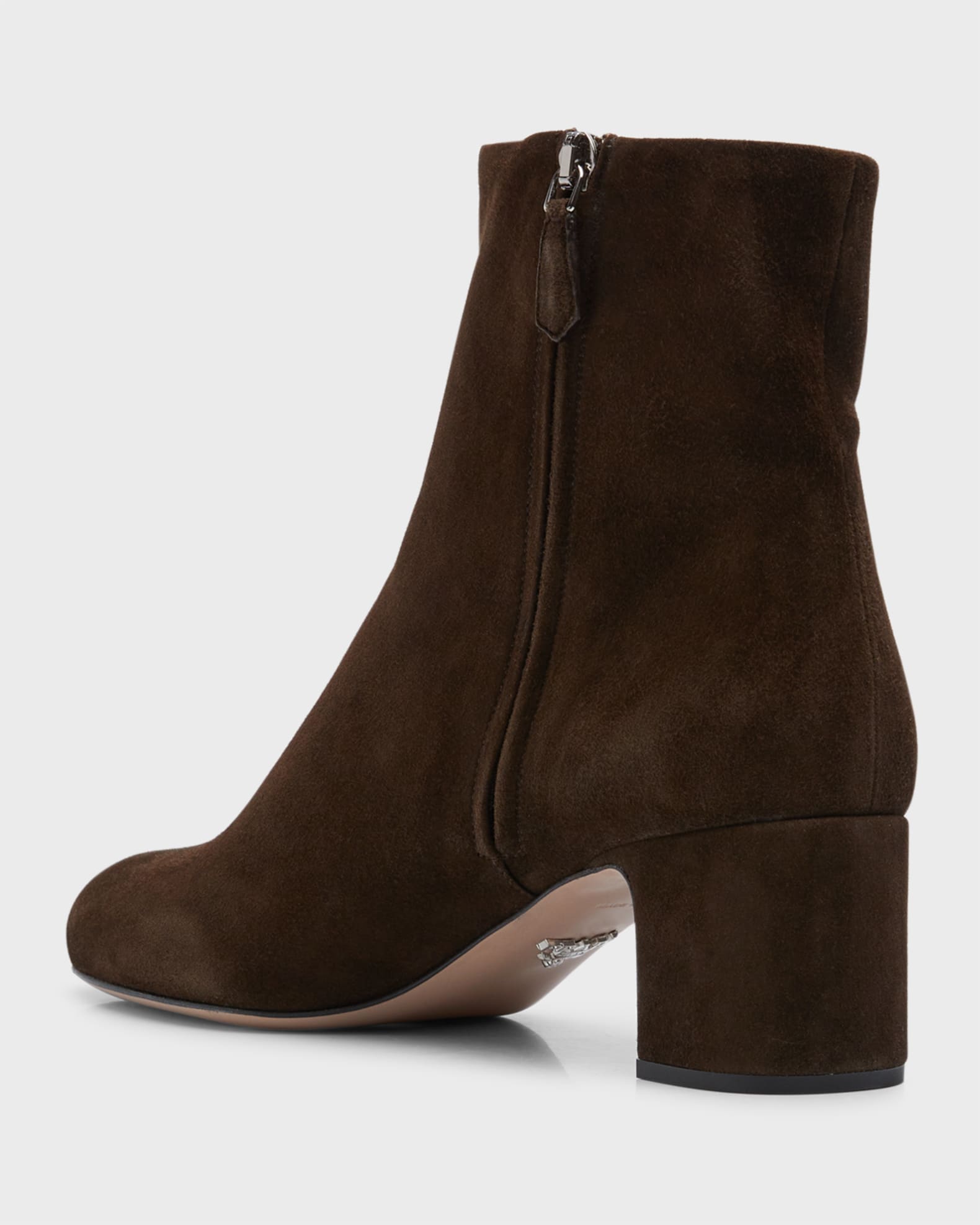 【関税＆送料込み】Prada Suede Leather Ankle Boots Prada Suede Block-Heel Ankle Booties | Neiman Marcus