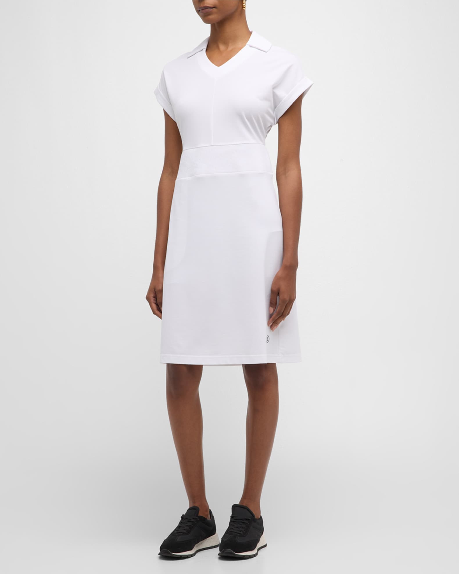 Bogner Vita Short Polo Dress with Logo Detail | Neiman Marcus
