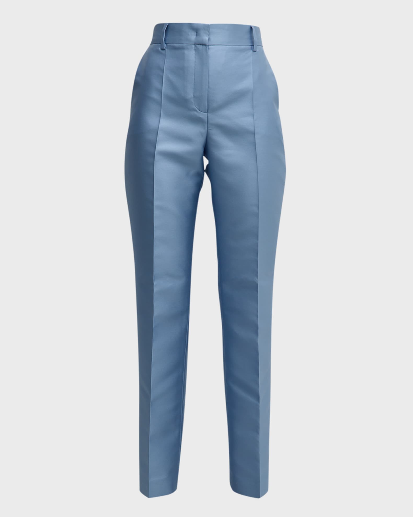 Alberta Ferretti StraightLeg Ankle Mikado Trousers Neiman Marcus