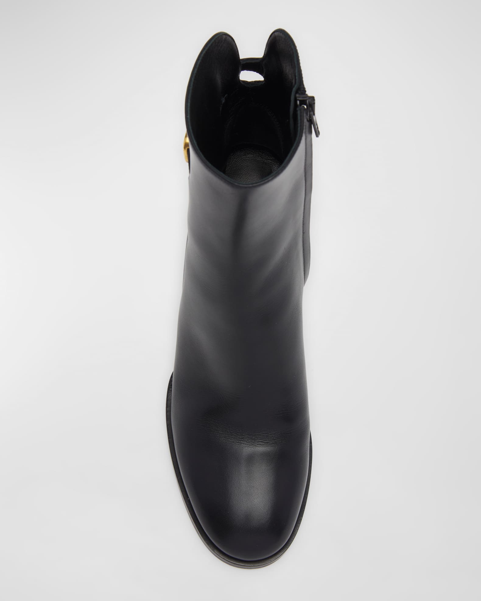 VALENTINO 25S GARAVANI VLOGO LOW BOOTS 80 MM IN BLACK SUEDE main image 1