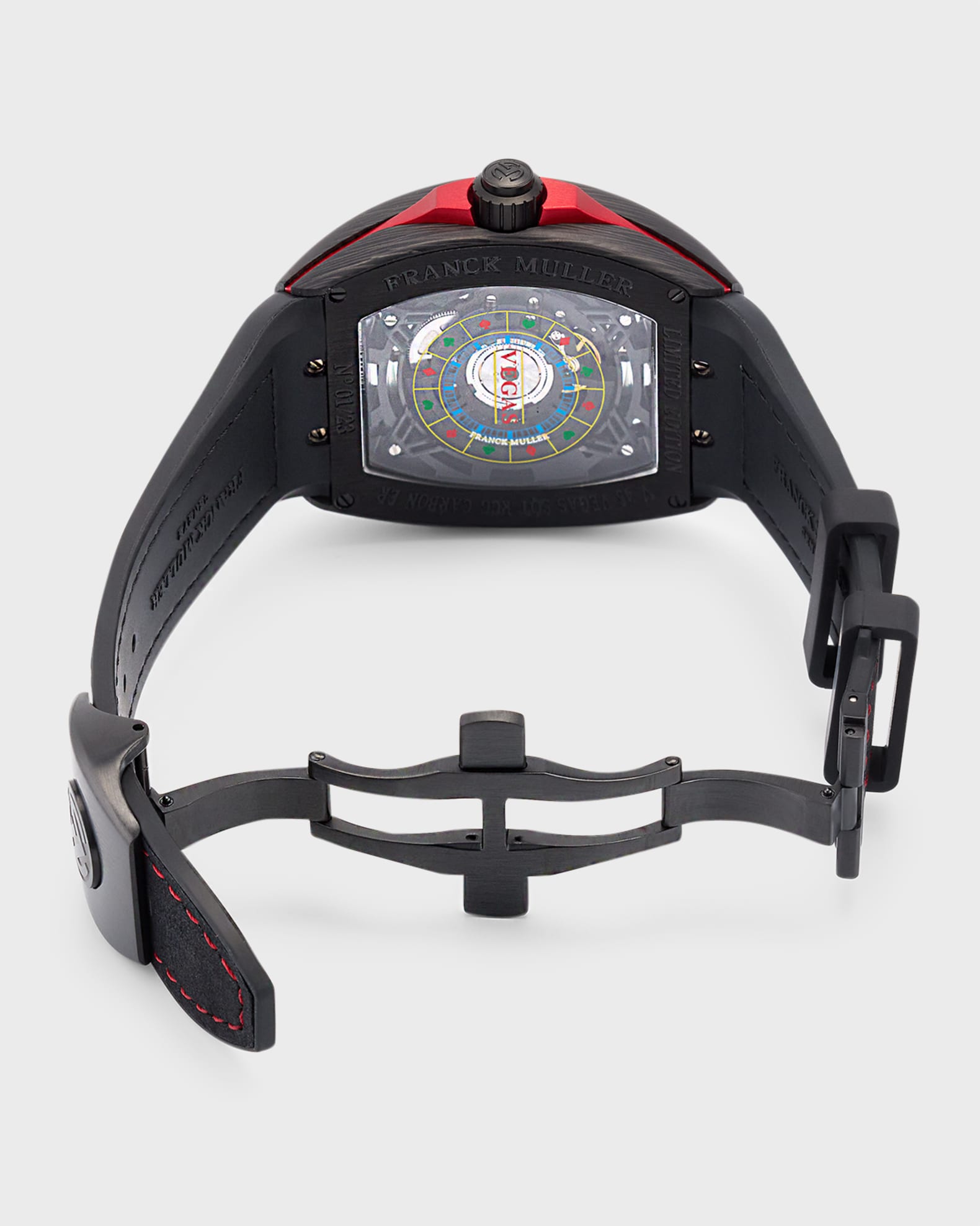 Franck Muller 45mm Vanguard Carbon Racing Vegas Watch Neiman Marcus