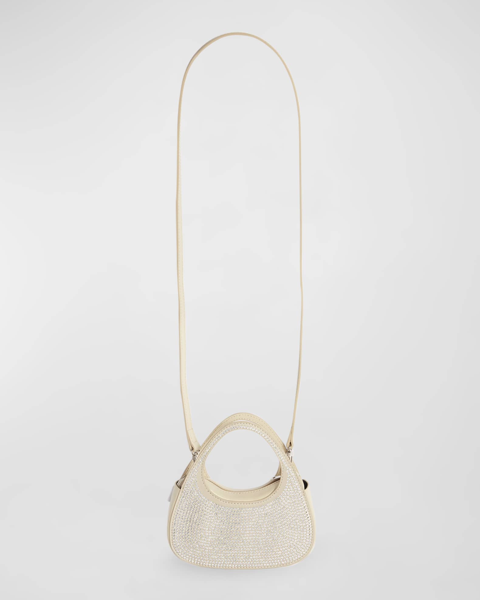 Coperni Swipe Micro Crystal-Embellished Shoulder Bag | Neiman Marcus