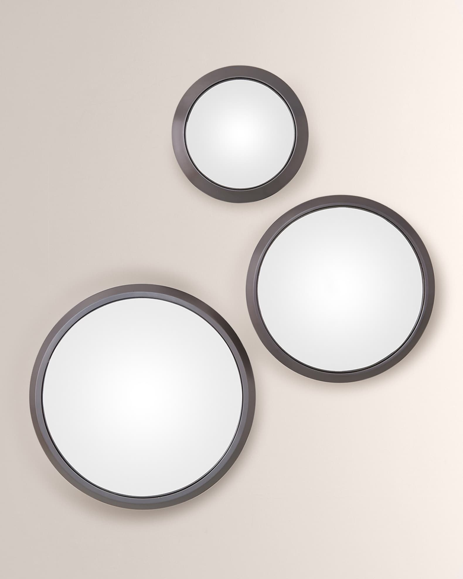 Global Views Oculus Brass Mirror, Large Neiman Marcus