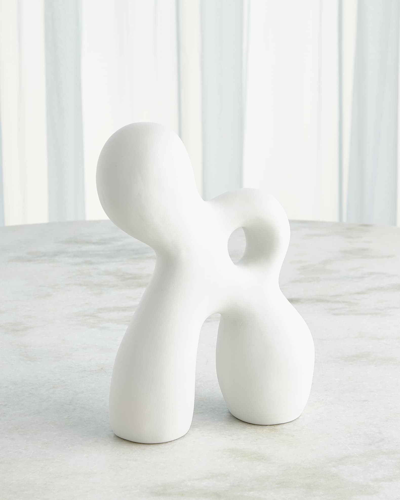 Ronan Matte White Sculpture, Small  1