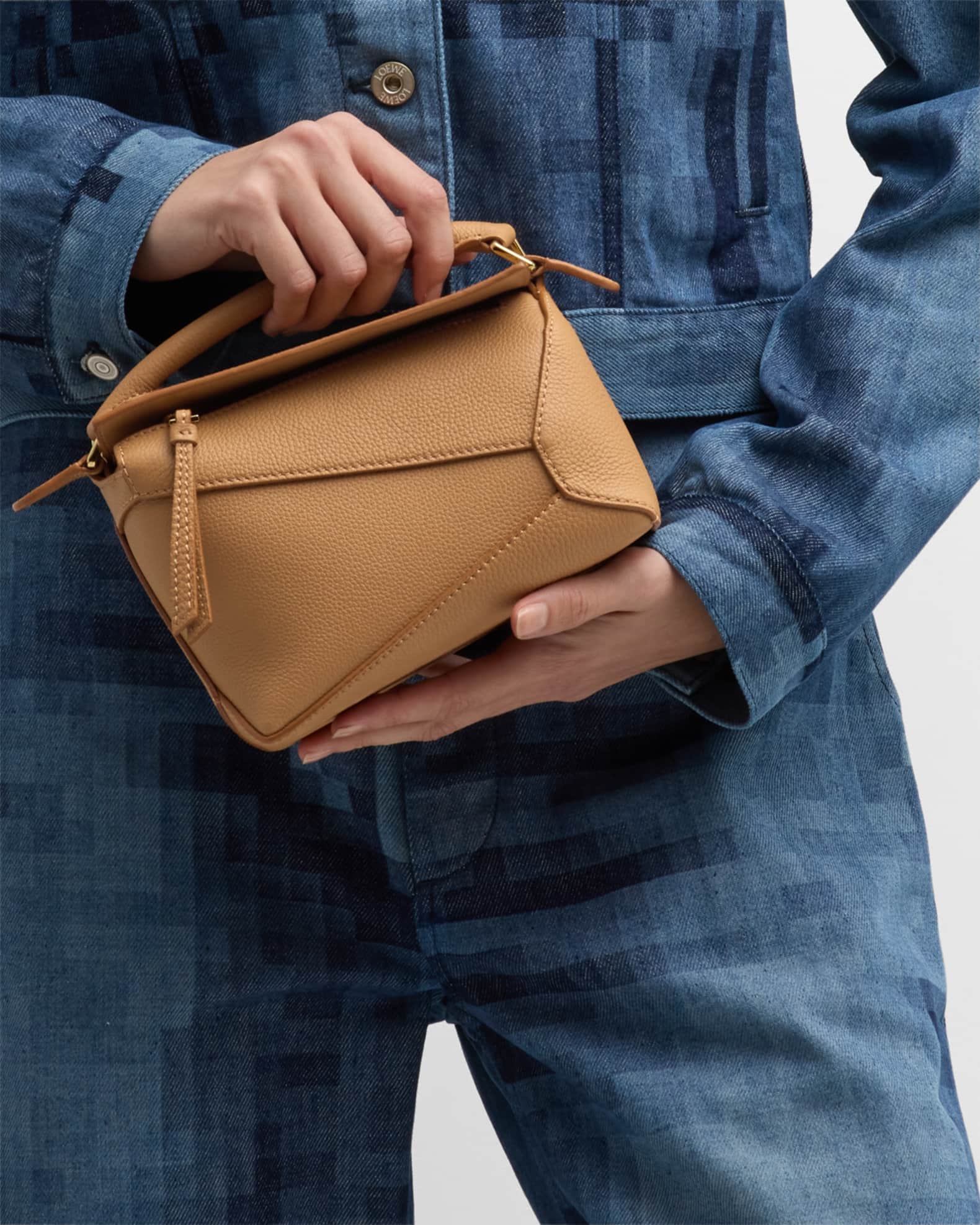 Loewe puzzle bag grained leather clearance