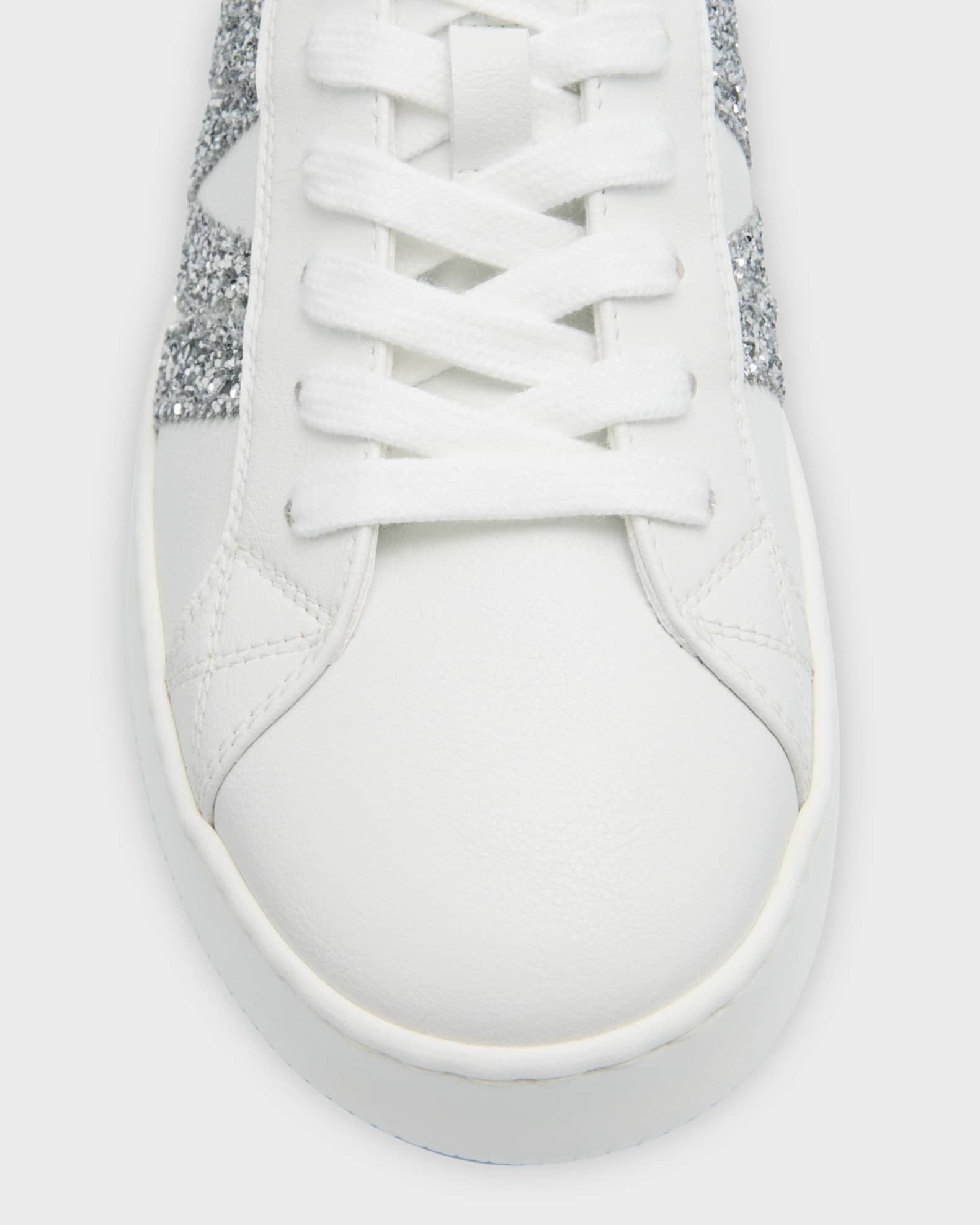 スニーカー MONCLER Moncler Sneakers Silver (K209B4M00130 M7184M90) Moncler Monaco Glitter Low-Top Sneakers | Neiman Marcus