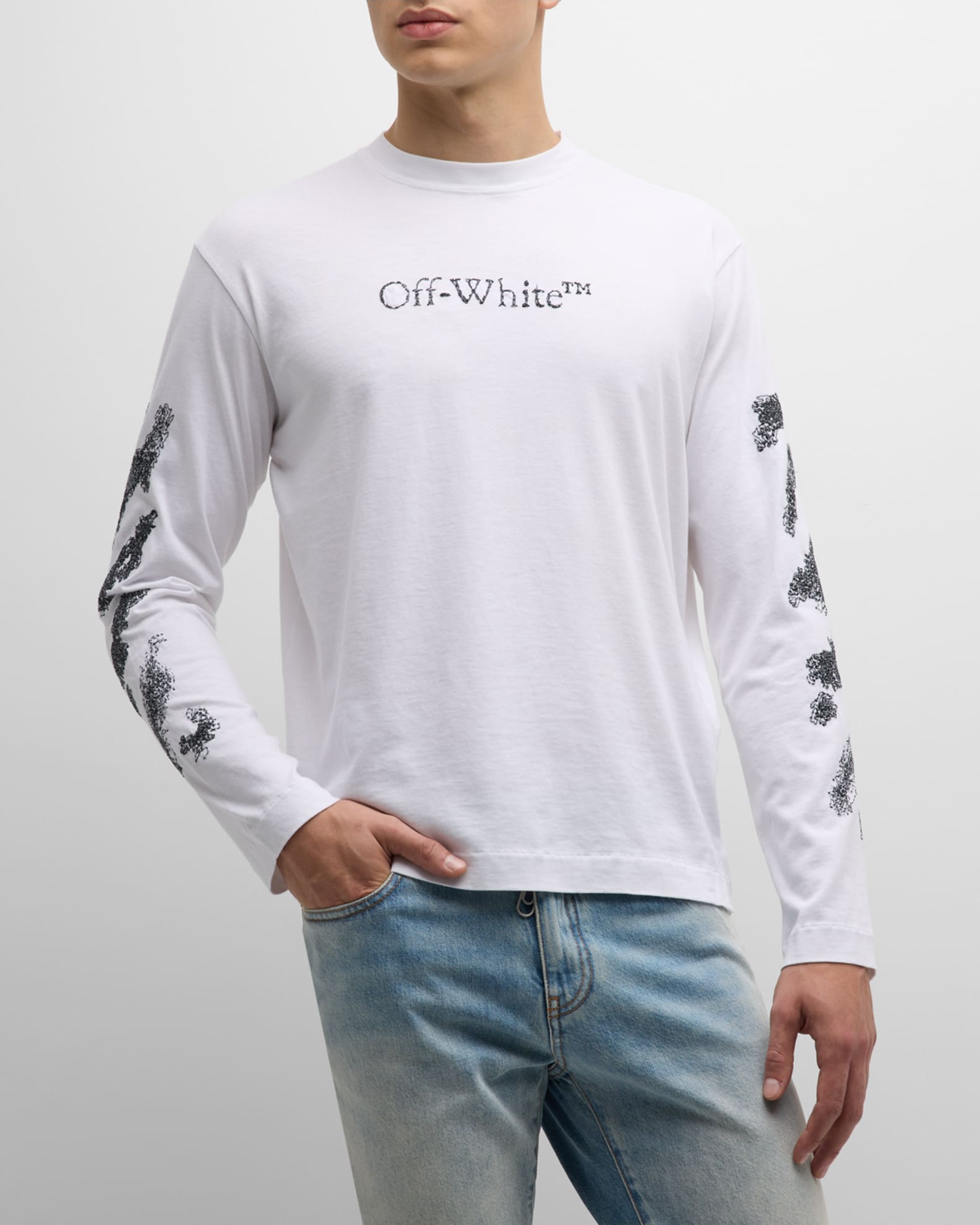 Off-White c/o Virgil Abloh Hand Arrow Boxy Hooded Sweatshirt in Black for  Men