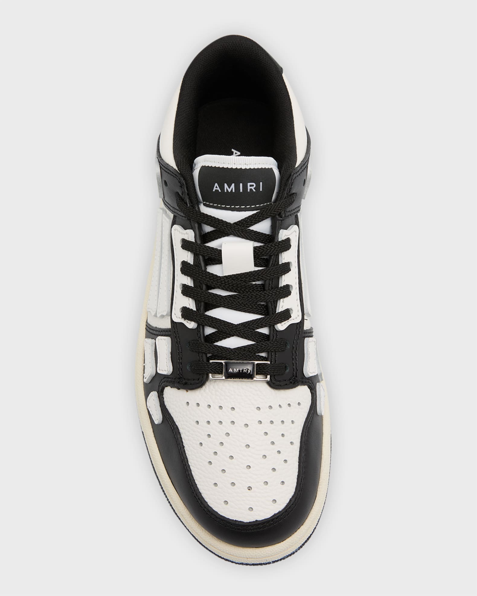 Amiri Skel Bicolor Leather Low-Top Sneakers | Neiman Marcus