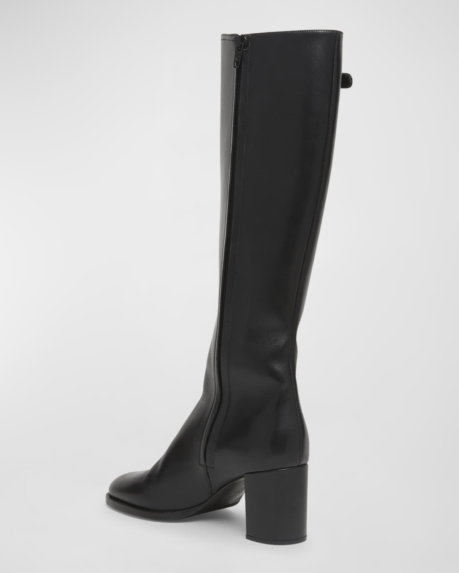 Valentino Garavani Women s Vlogo Signature Calfskin Knee High Boots