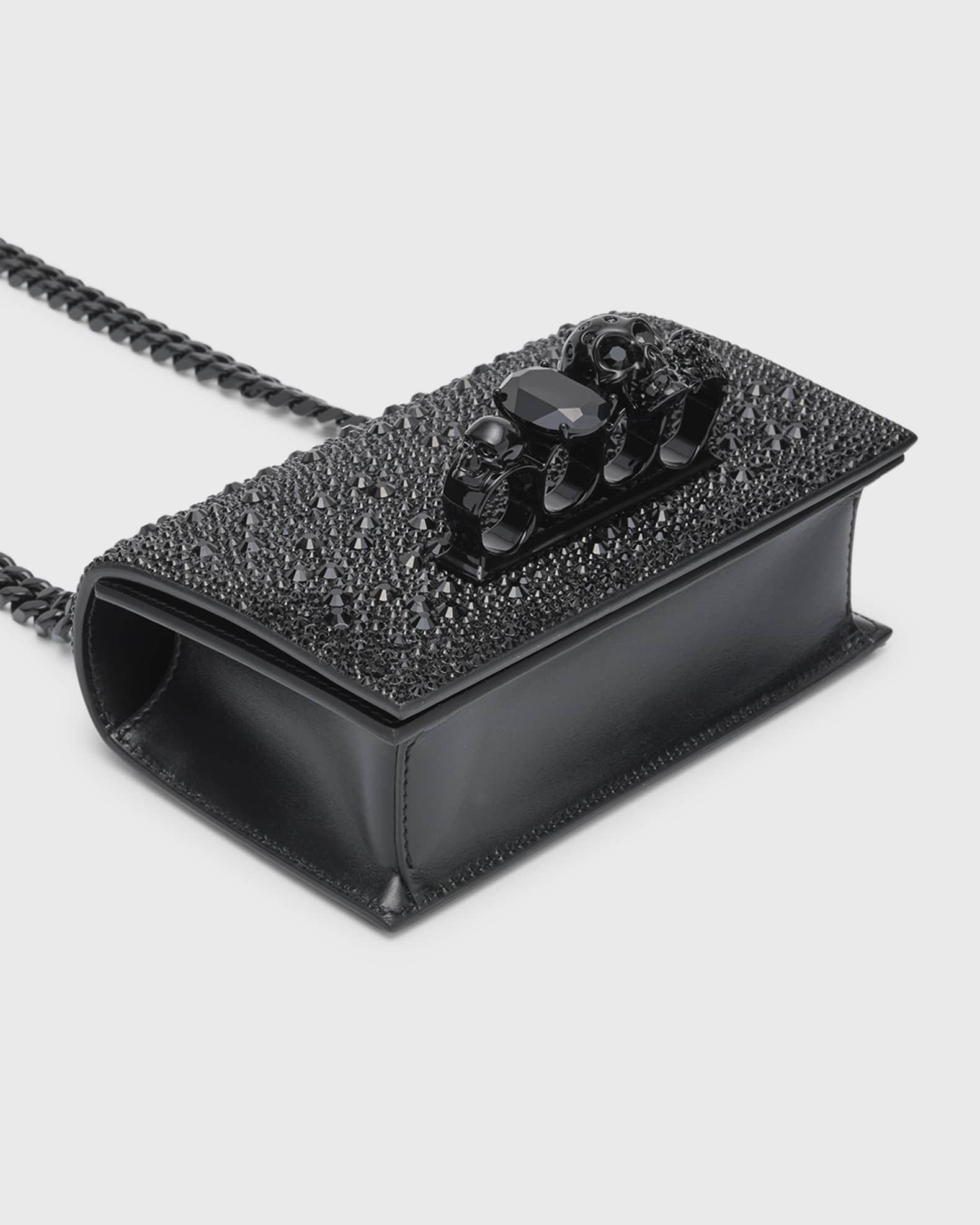 McQueen Mini Skull Jewel Chain Shoulder Bag | Neiman Marcus