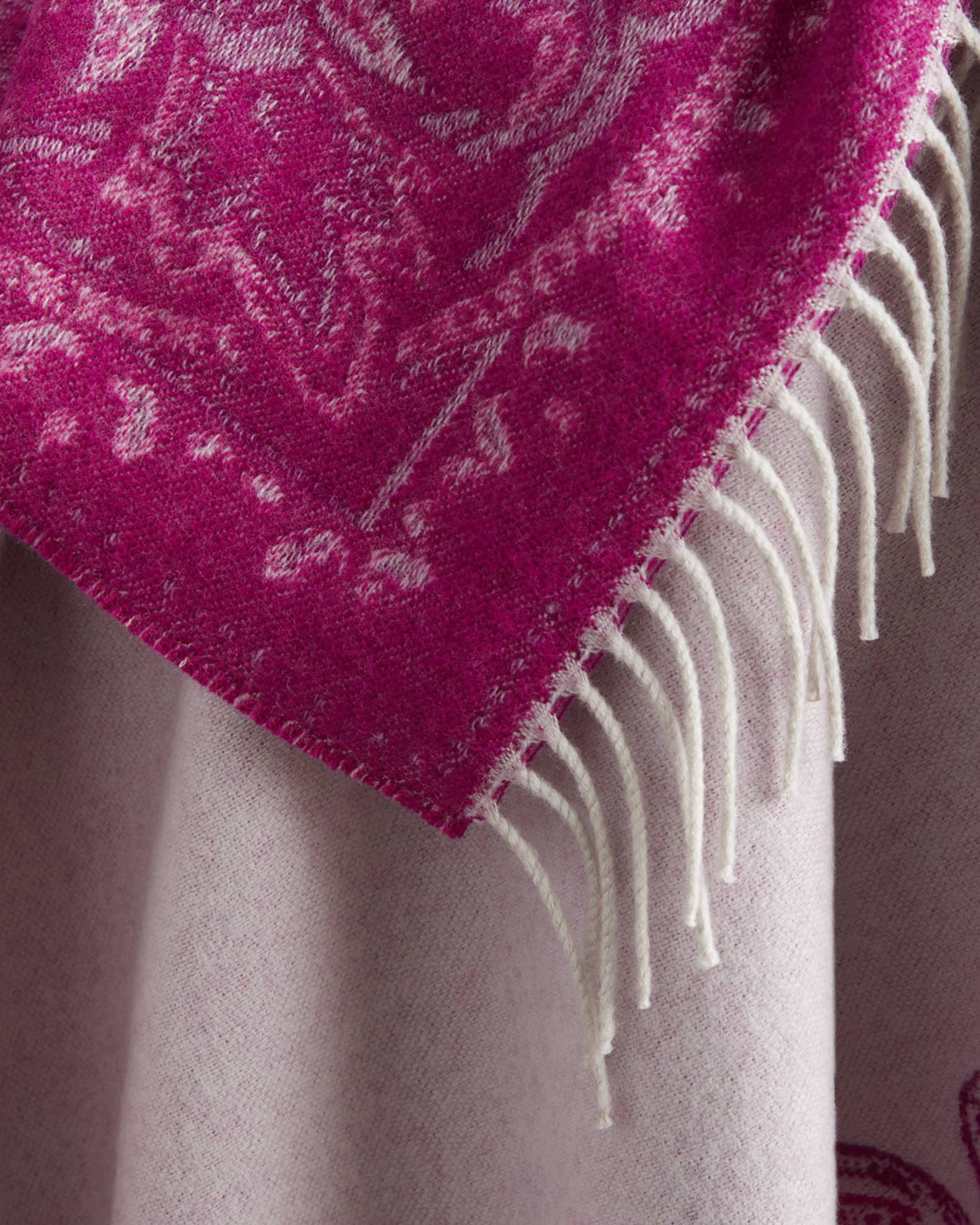 Indian Wool Blanket with Tassels, Small - Pink – House of Cardoon