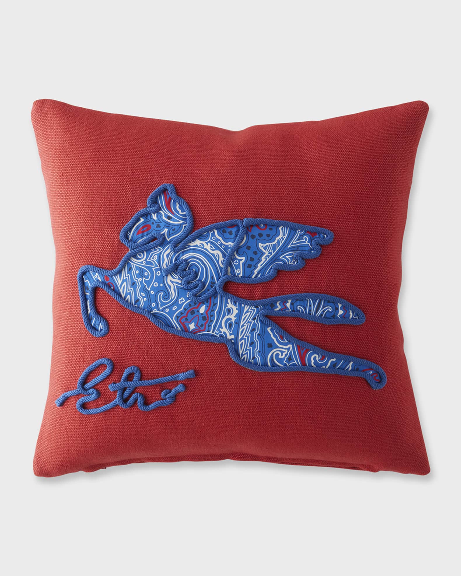 Delhi Embroidered Pillow, 18" Square 0