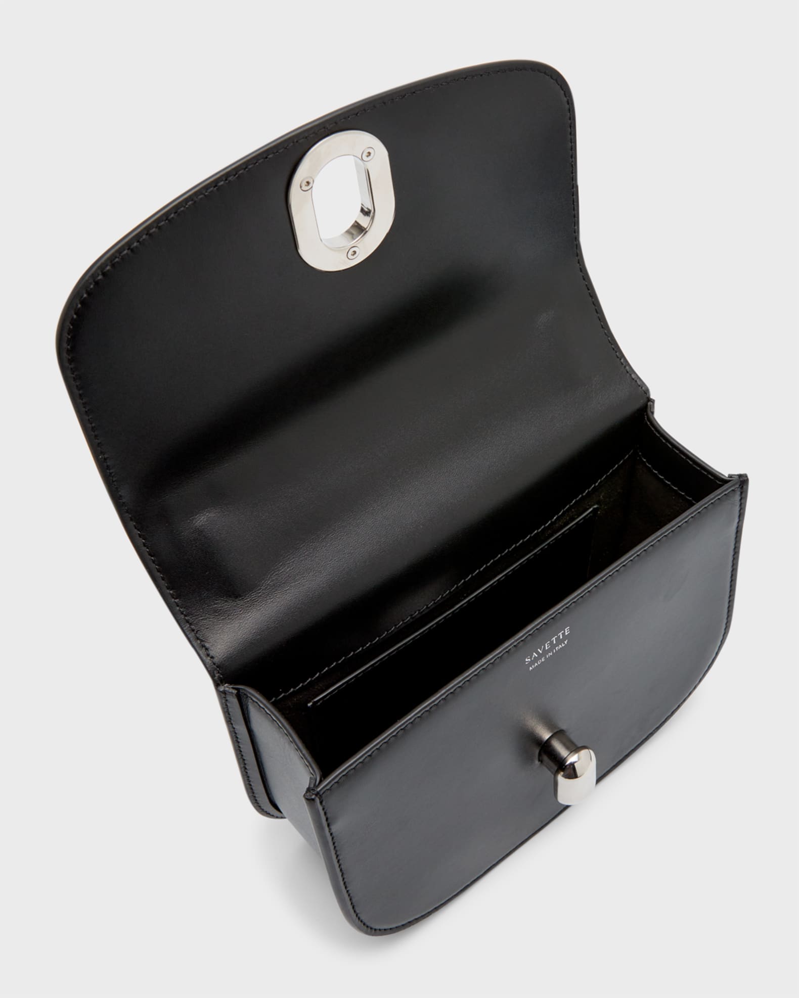 Savette Tondo Mini Leather Top-Handle Bag | Neiman Marcus