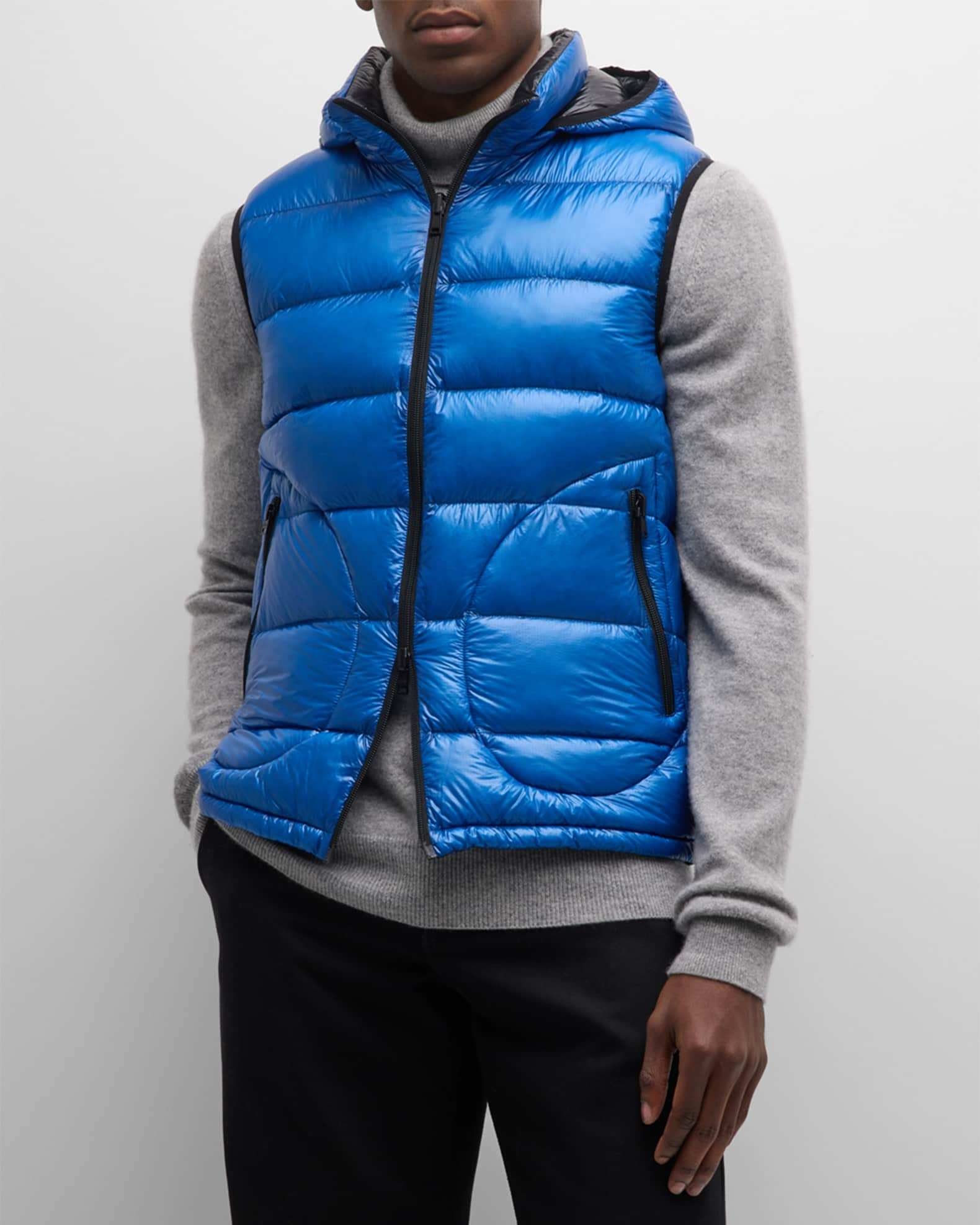 Herno Men's Reversible Channeled Nylon Vest | Neiman Marcus