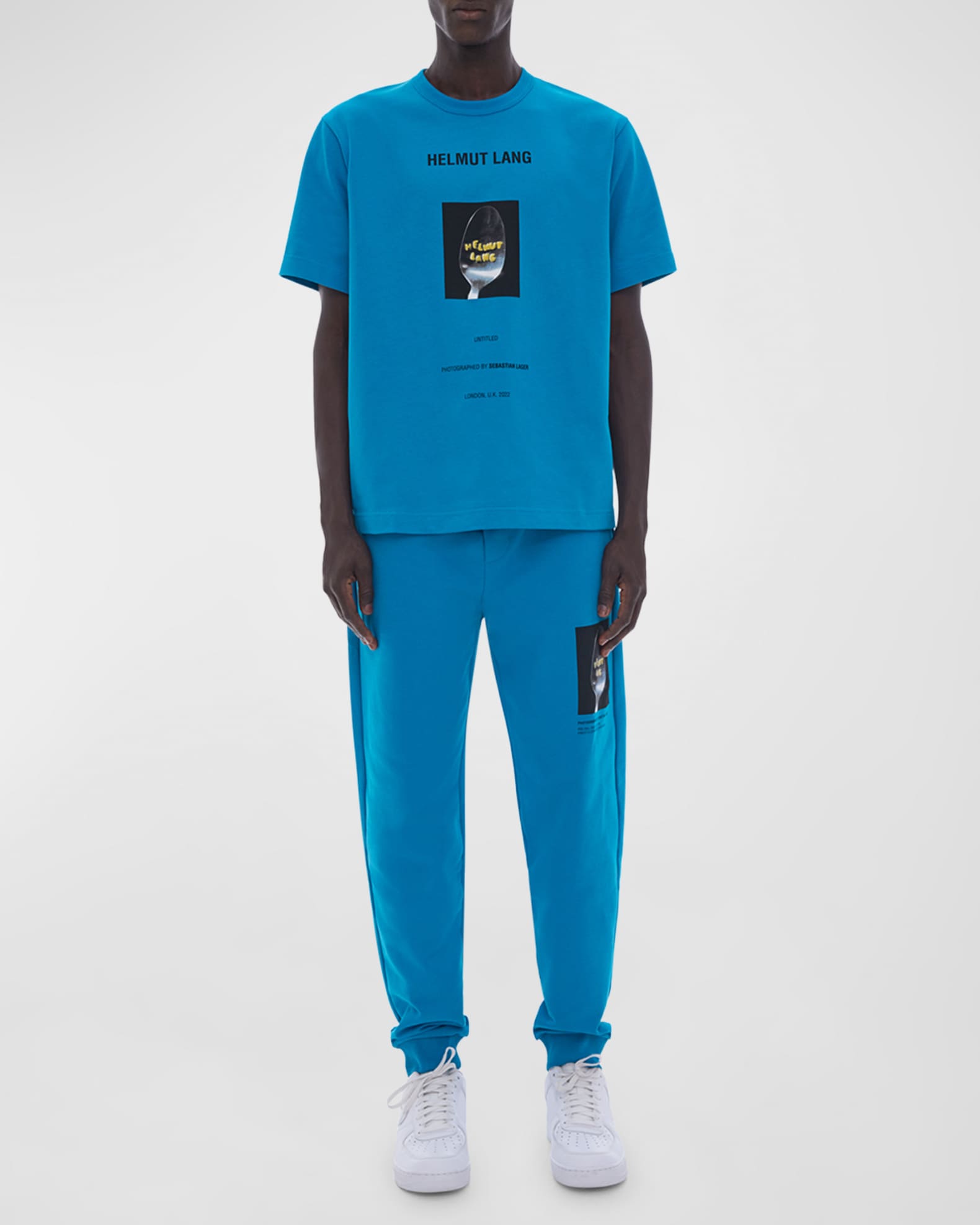 Helmut Lang Off-White Crushed Lounge Pants